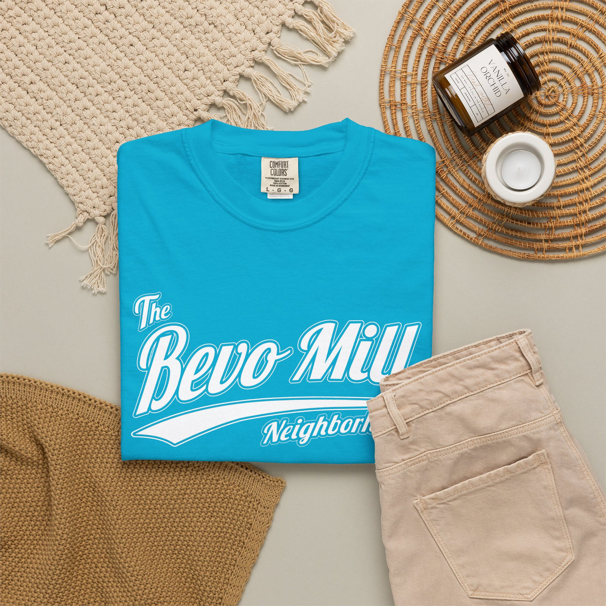 Bevo Mill Neighborhood T-Shirt — Vintage Script Local Pride Tee