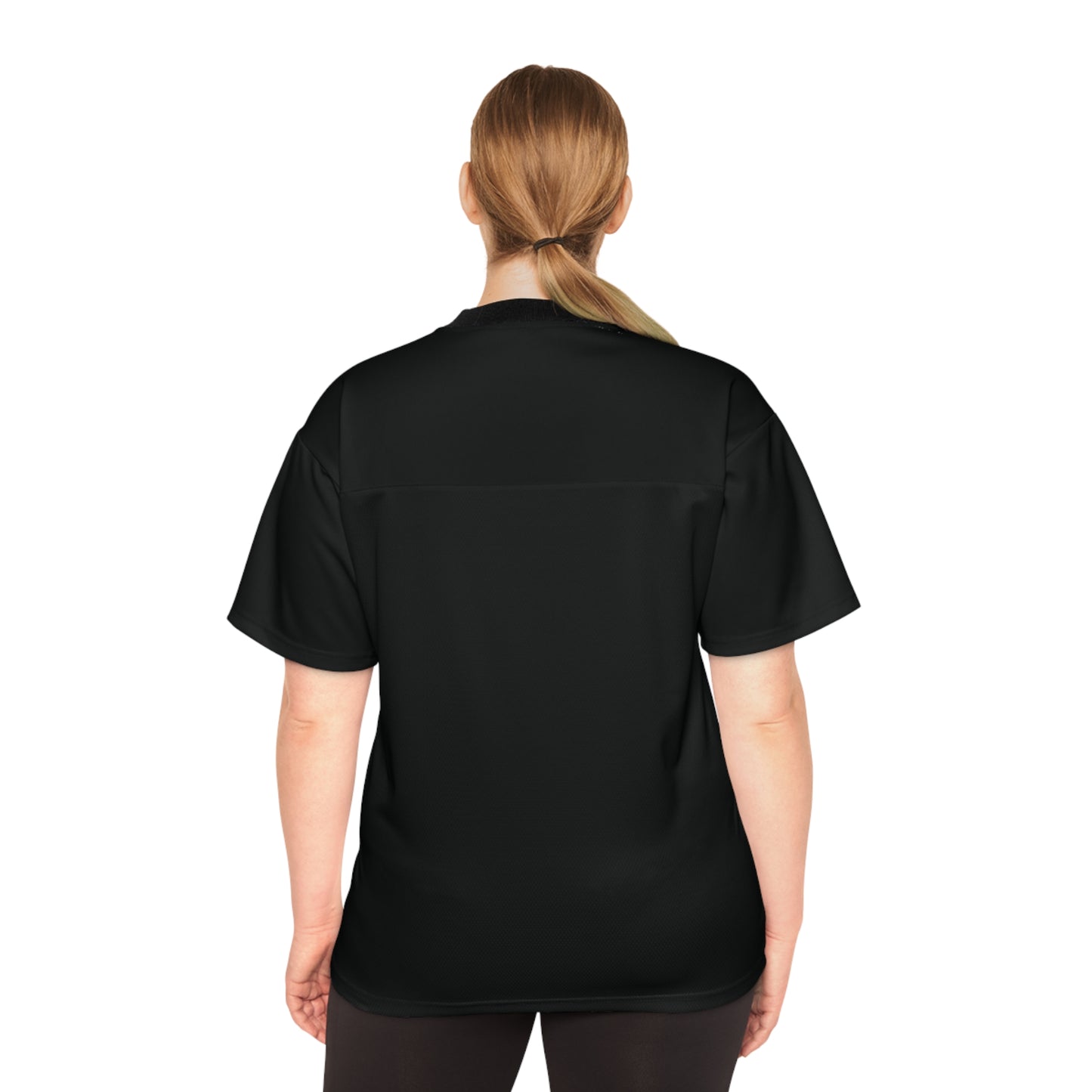 South Side Unisex Football Jersey (AOP)Black & Pink