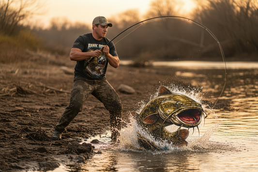 Bank Boss Fishing T‑Shirt — "Bank Boss" Graphic Tee for Anglers