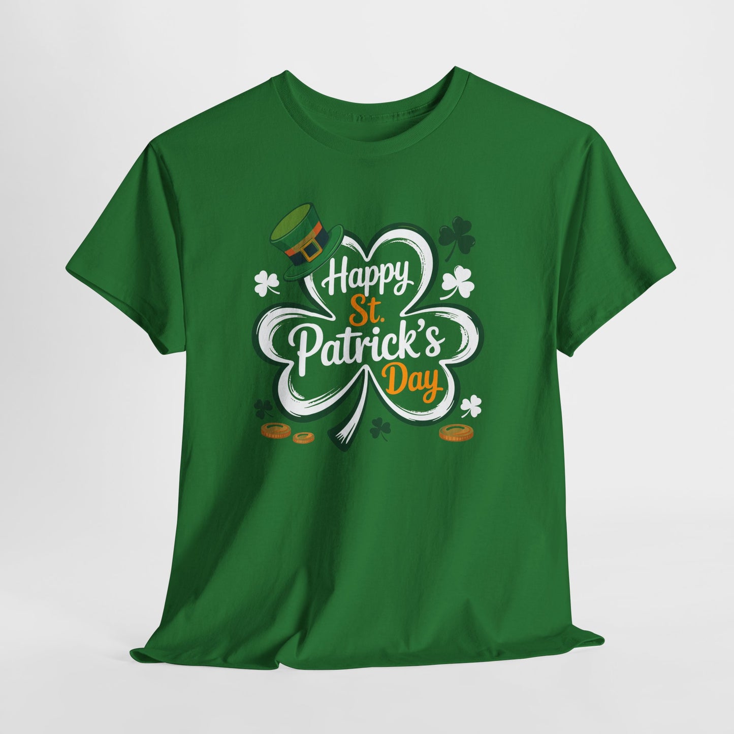 St. Patrick's Day Shamrock Tee — "Happy St. Patrick's Day" Graphic