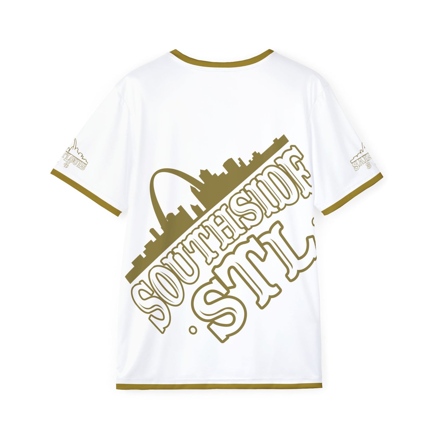 Southside STL All Over Print Sport Jersey (White)– Gold Skyline Edition