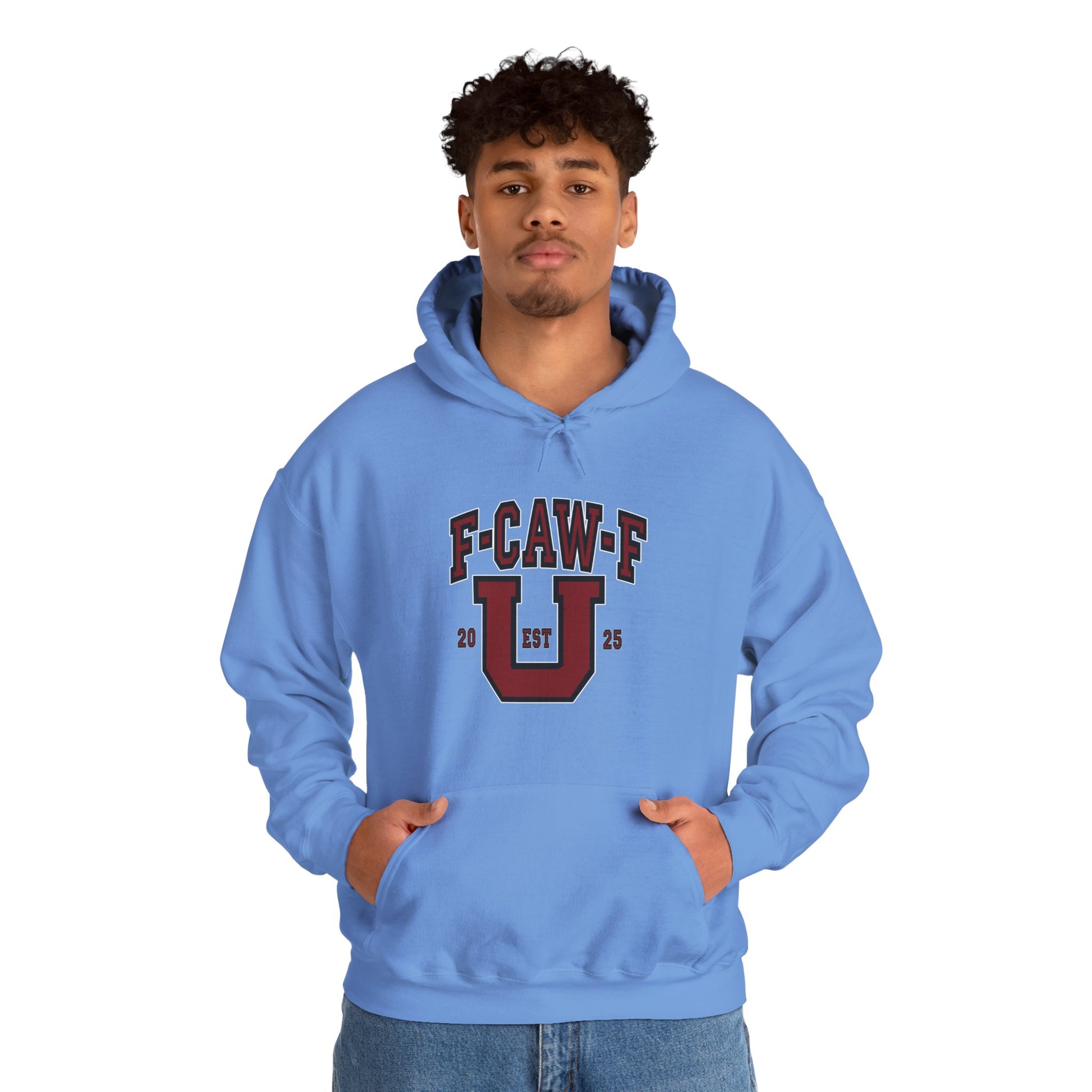 Unisex Heavy Blend™ Hooded Sweatshirt F-CAW-F U Front ChestDesign Printify
