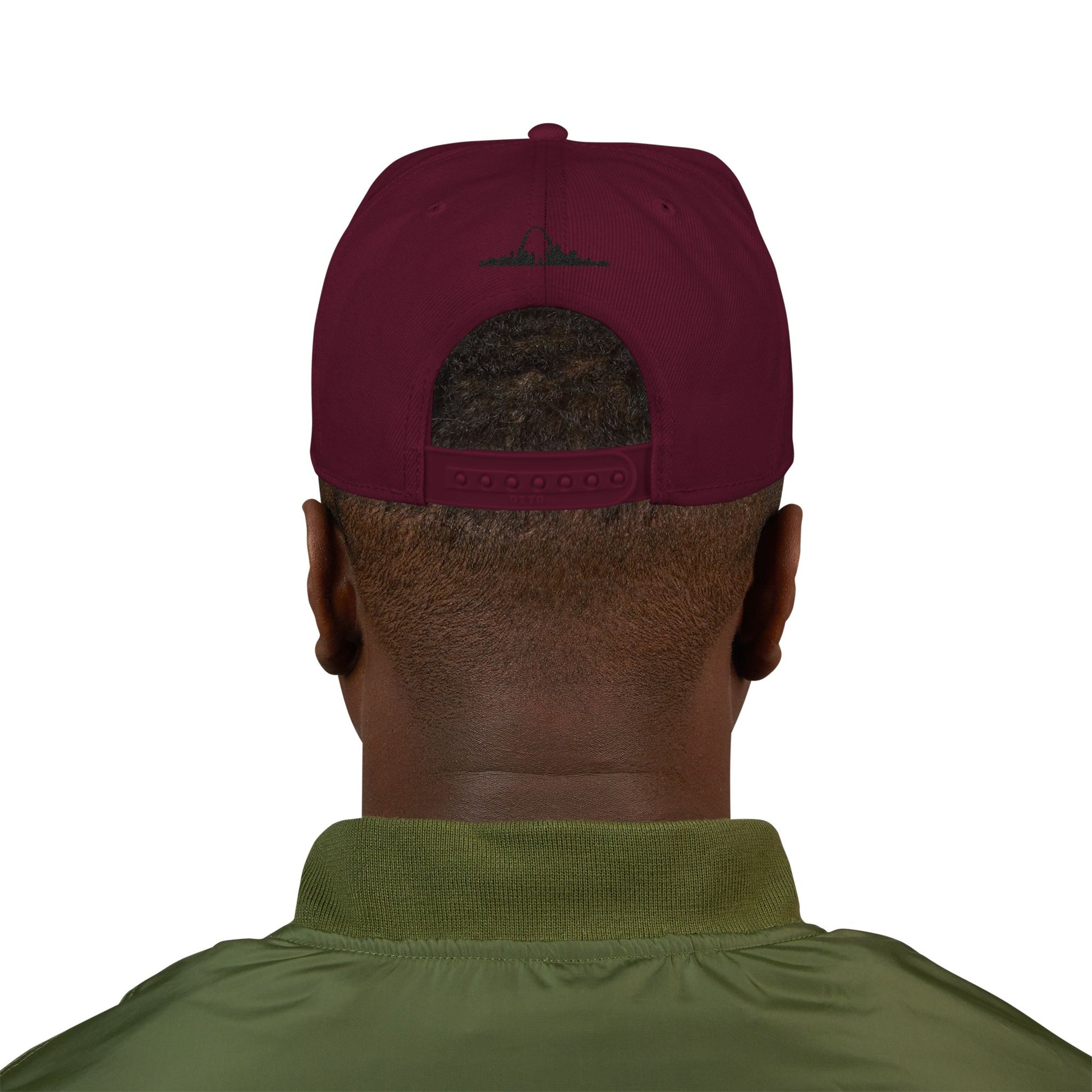 Embroidered Snapback-Full Front Saint Louis Logo Printify