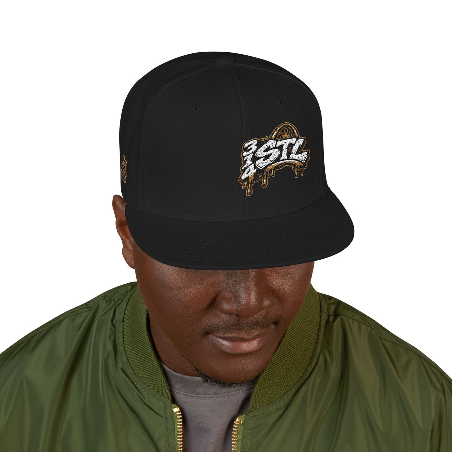 Snapback Hat — STL Drip Embroidered Baseball Cap