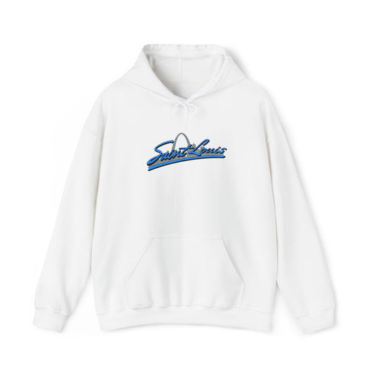 Embroidered Hoodie- Saint Louis Printify