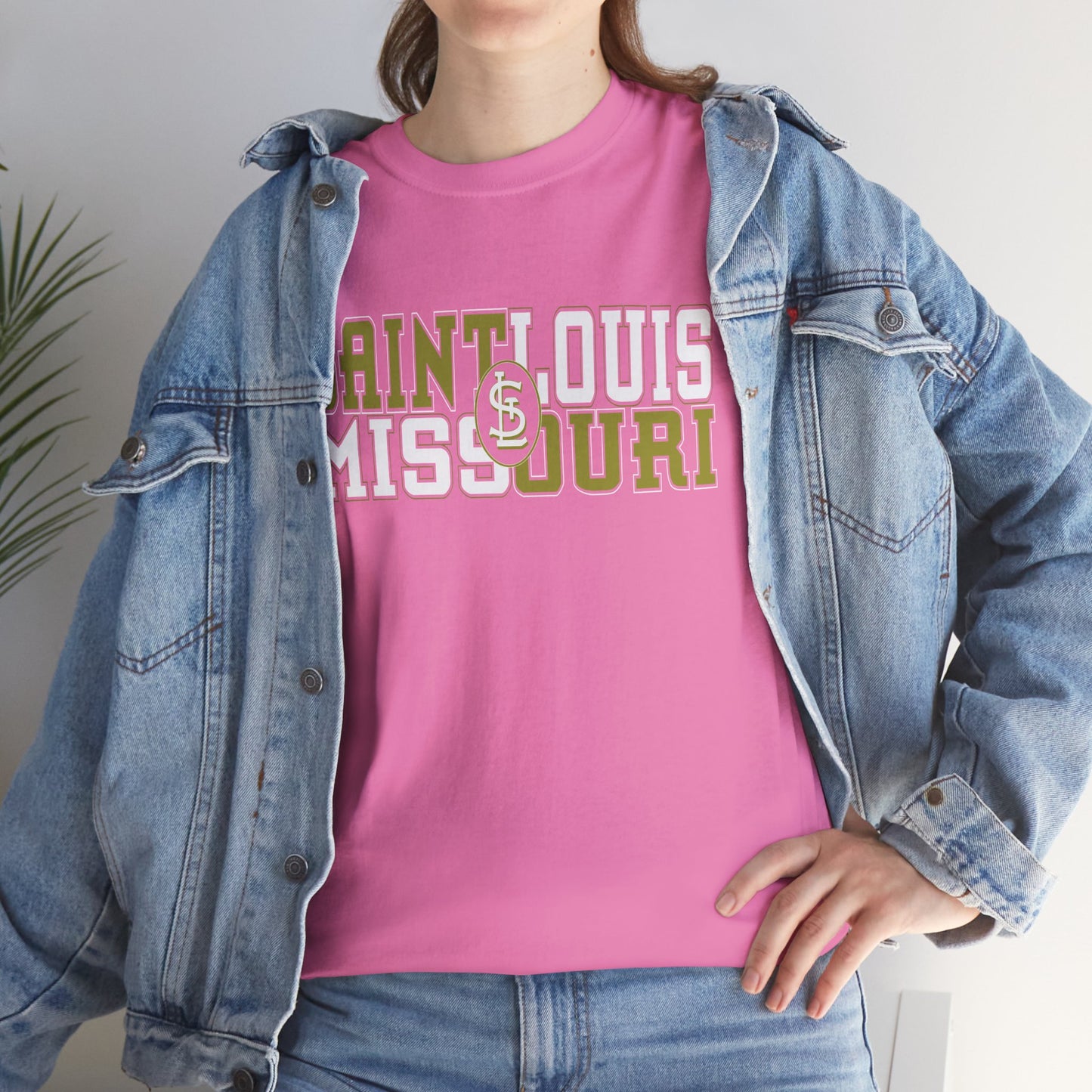 St Louis Missouri Gold & White Unisex Tee