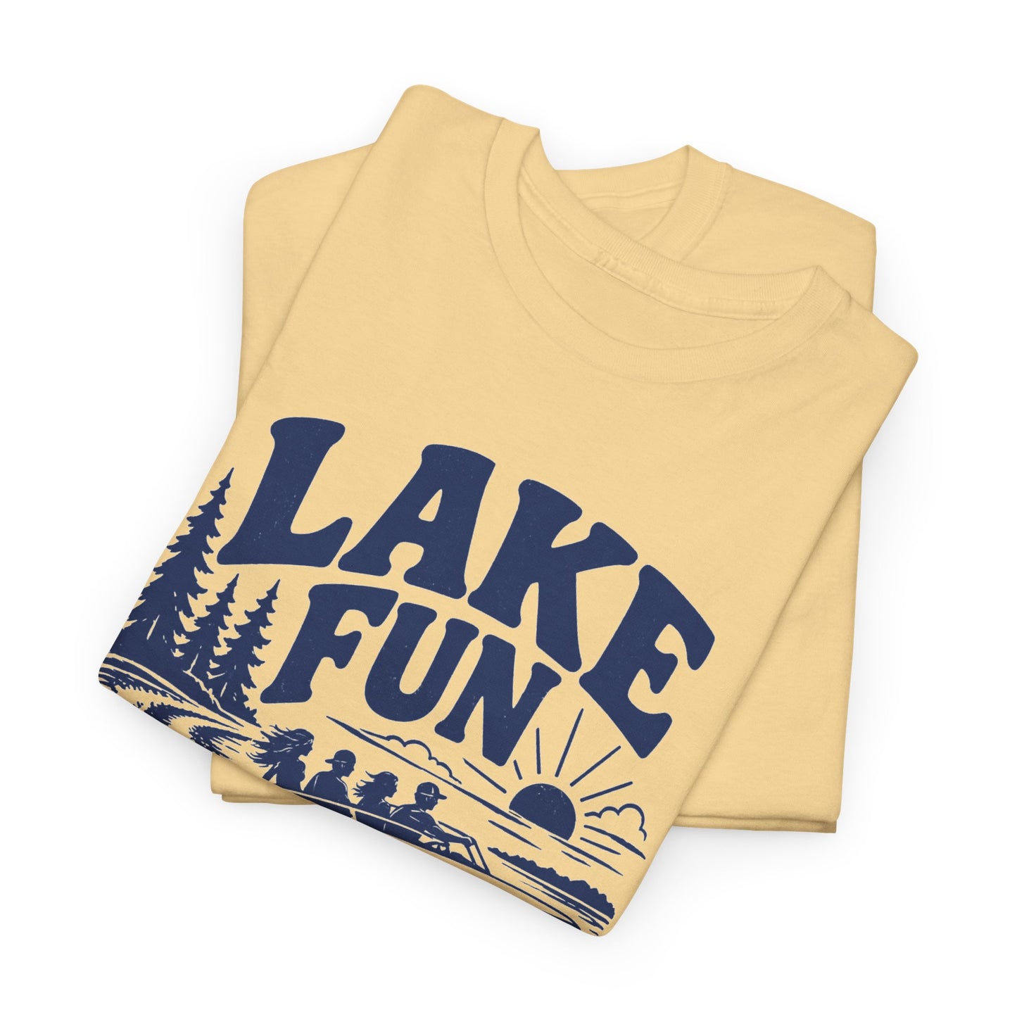 Lake Fun Boat T-Shirt — Vintage Lakeside Summer Tee