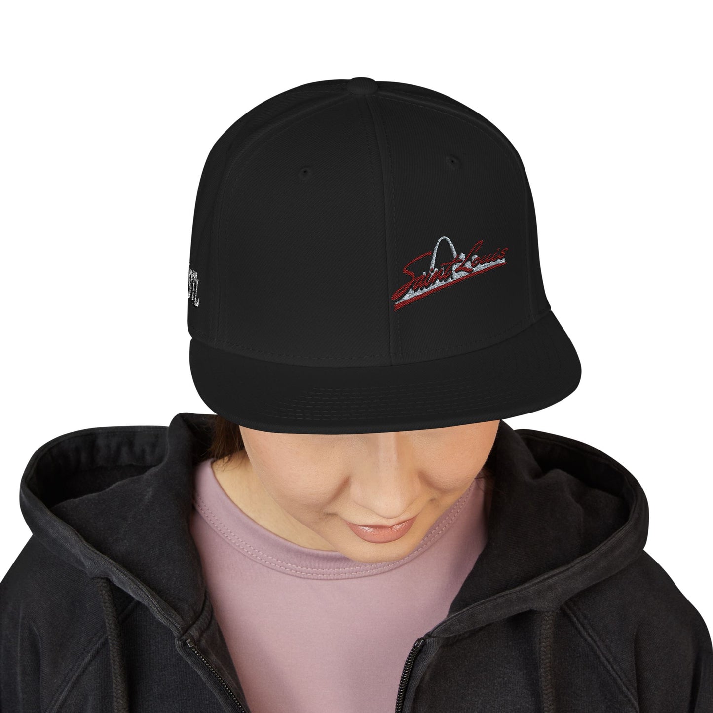 Embroidered Saint Louis Snapback Hat
