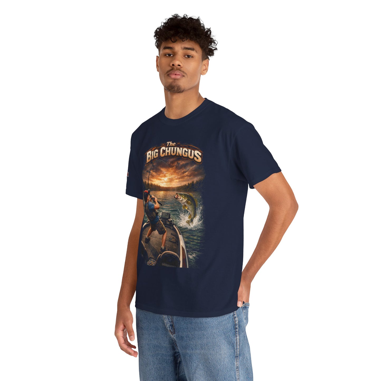 Big Chungus Fishing Tee — Funny Retro Fishing Graphic T‑Shirt