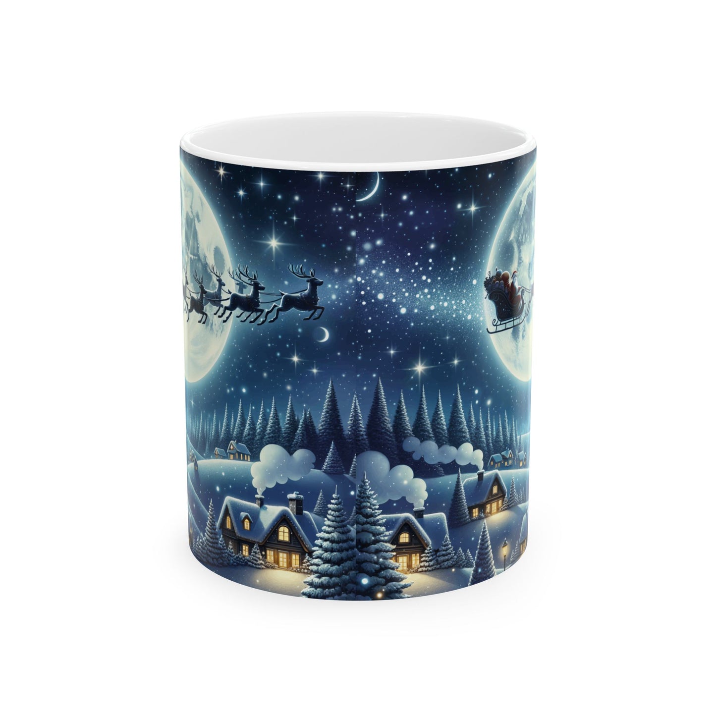 Moonlit Sleigh Ride Mug (11oz, 15oz) -Ceramic