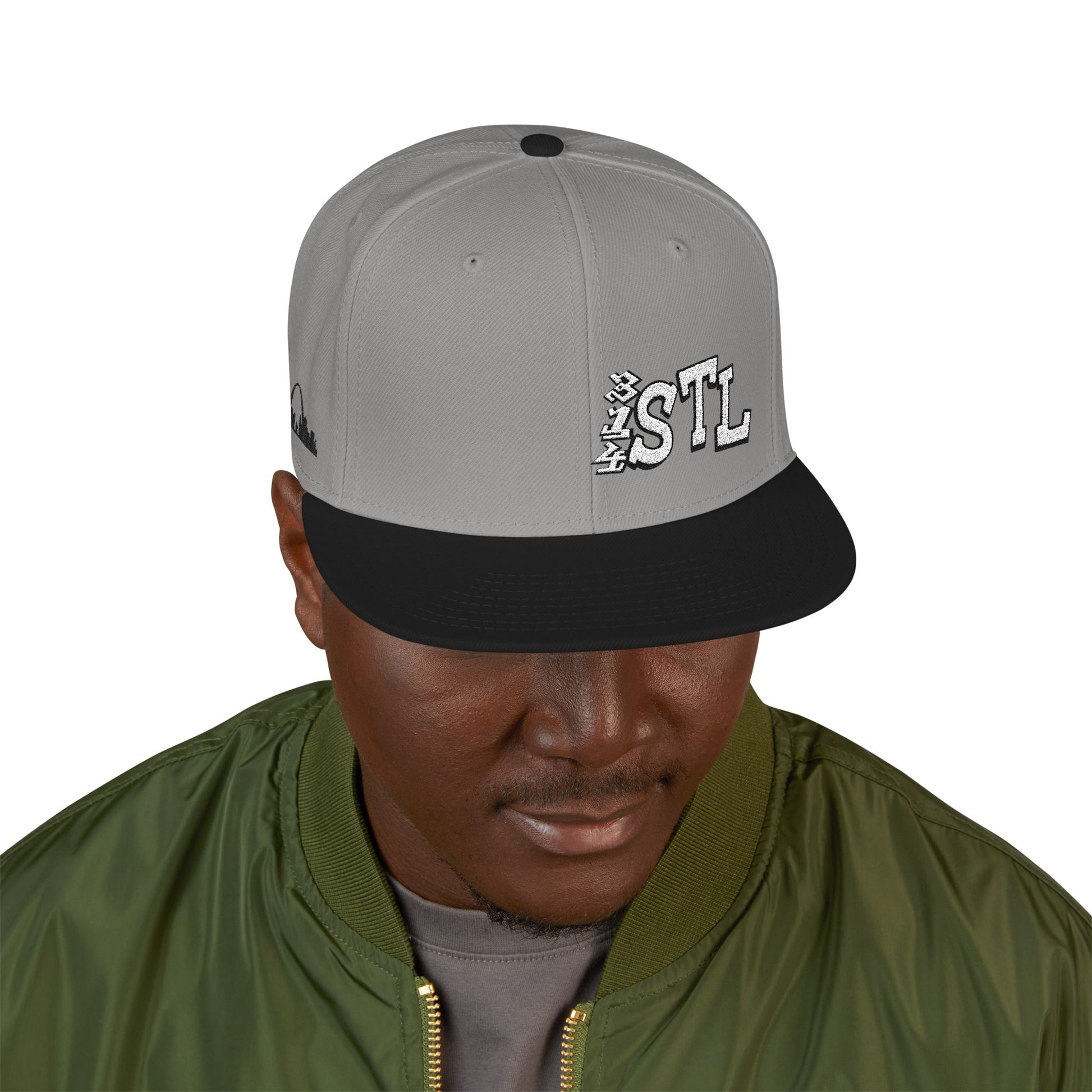 Embroidered Snapback Hat - 314 STL St Louis Embroidery Cap Printify