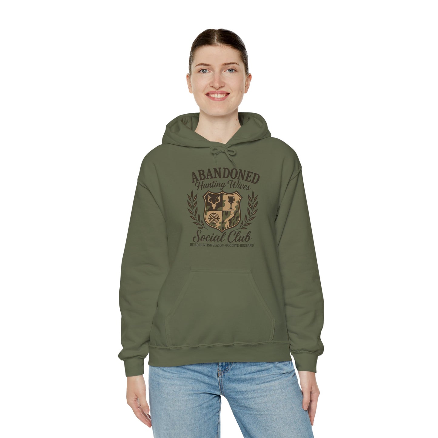 Abandoned Hunters Wives Social Club Hoodie Printify