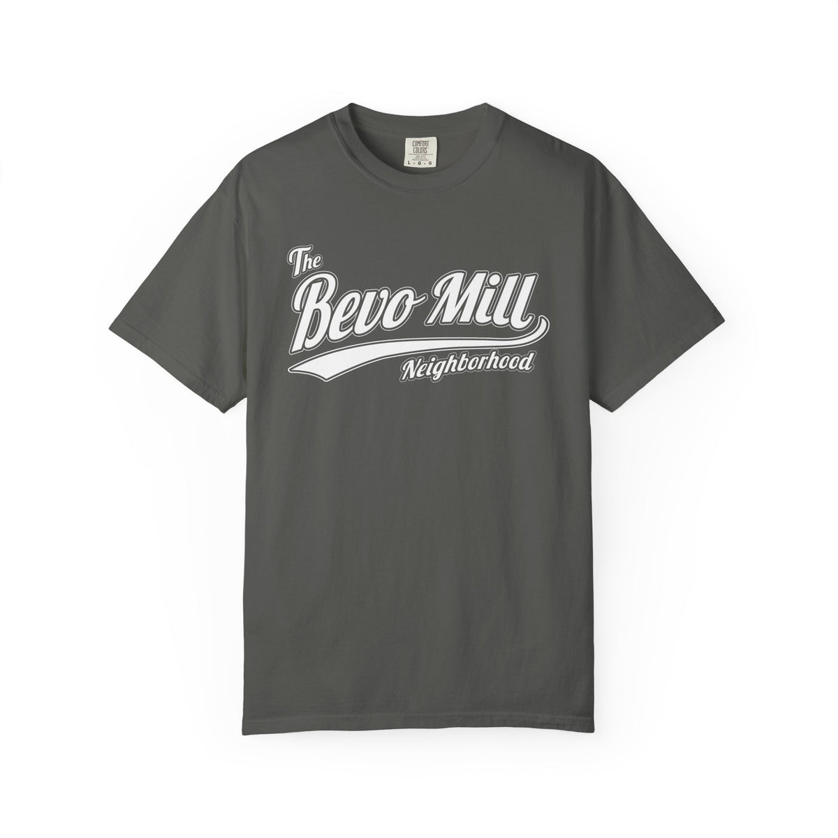 Bevo Mill Neighborhood T-Shirt — Vintage Script Local Pride Tee