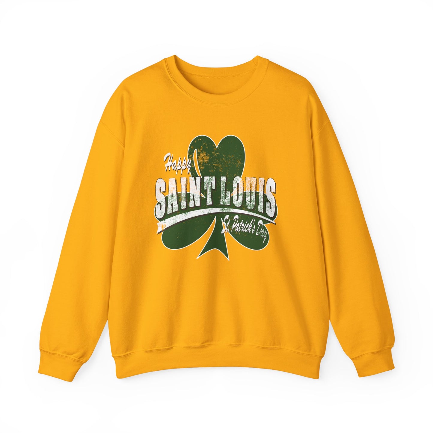 Saint Louis Shamrock Crewneck Sweatshirt — Retro St. Louis Pride Pullover