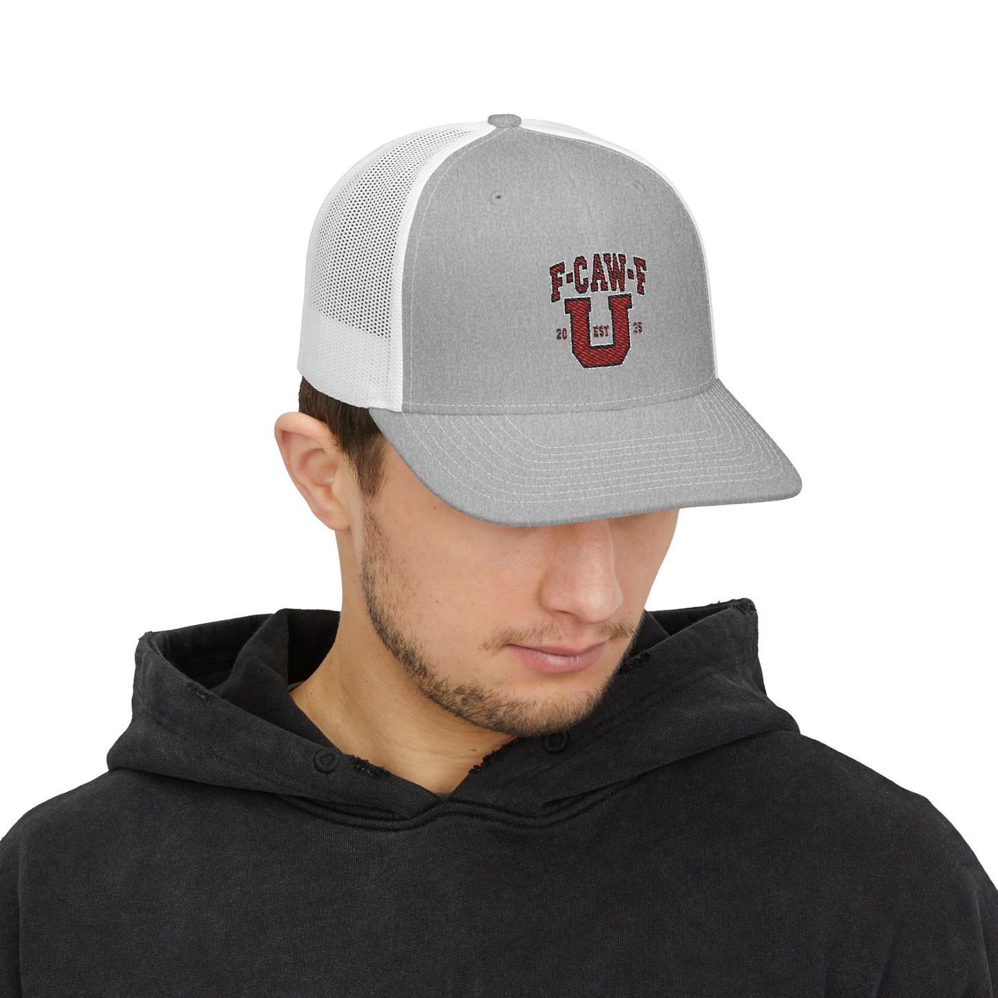 F-CAW-F U Snapback Trucker Cap (Embroidery) Printify