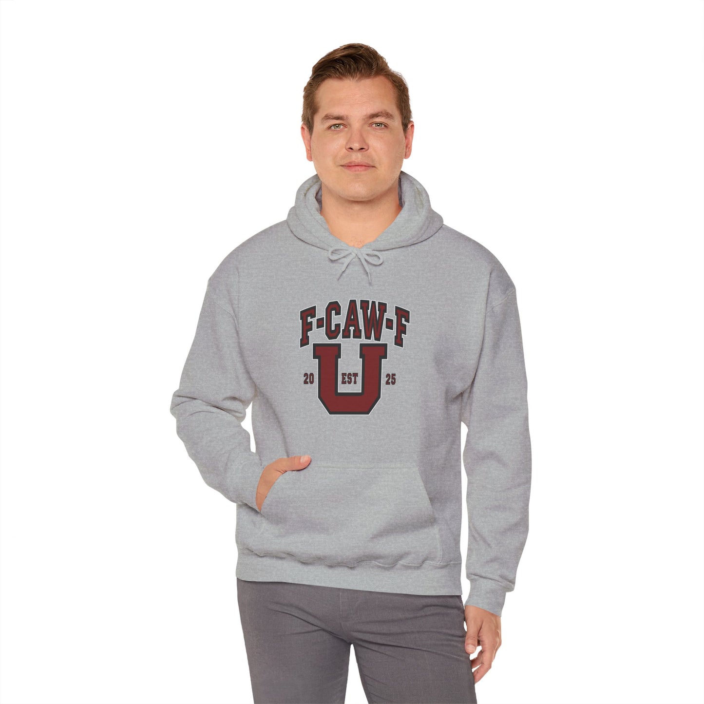 Unisex Heavy Blend™ Hooded Sweatshirt F-CAW-F U Front ChestDesign Printify