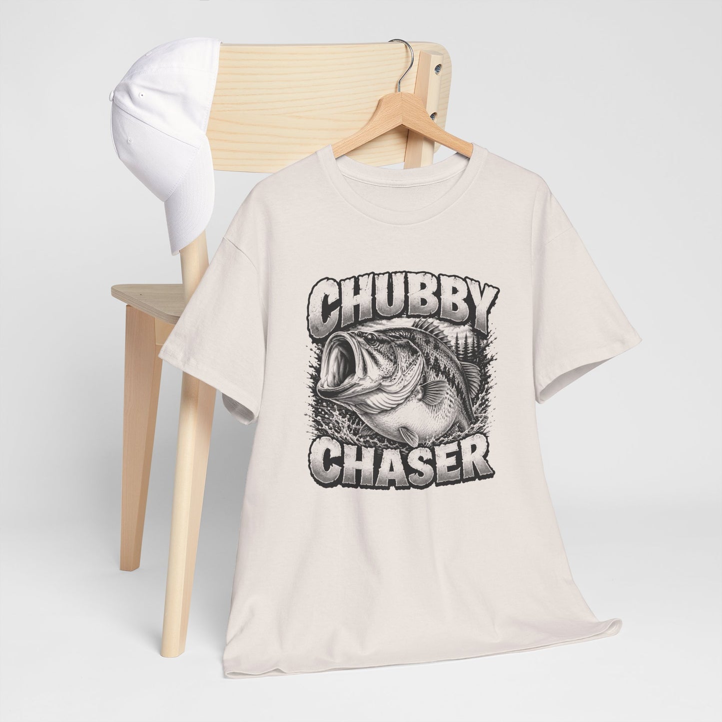 Fishing T-Shirt — "Chubby Chaser" Bass Graphic Tee