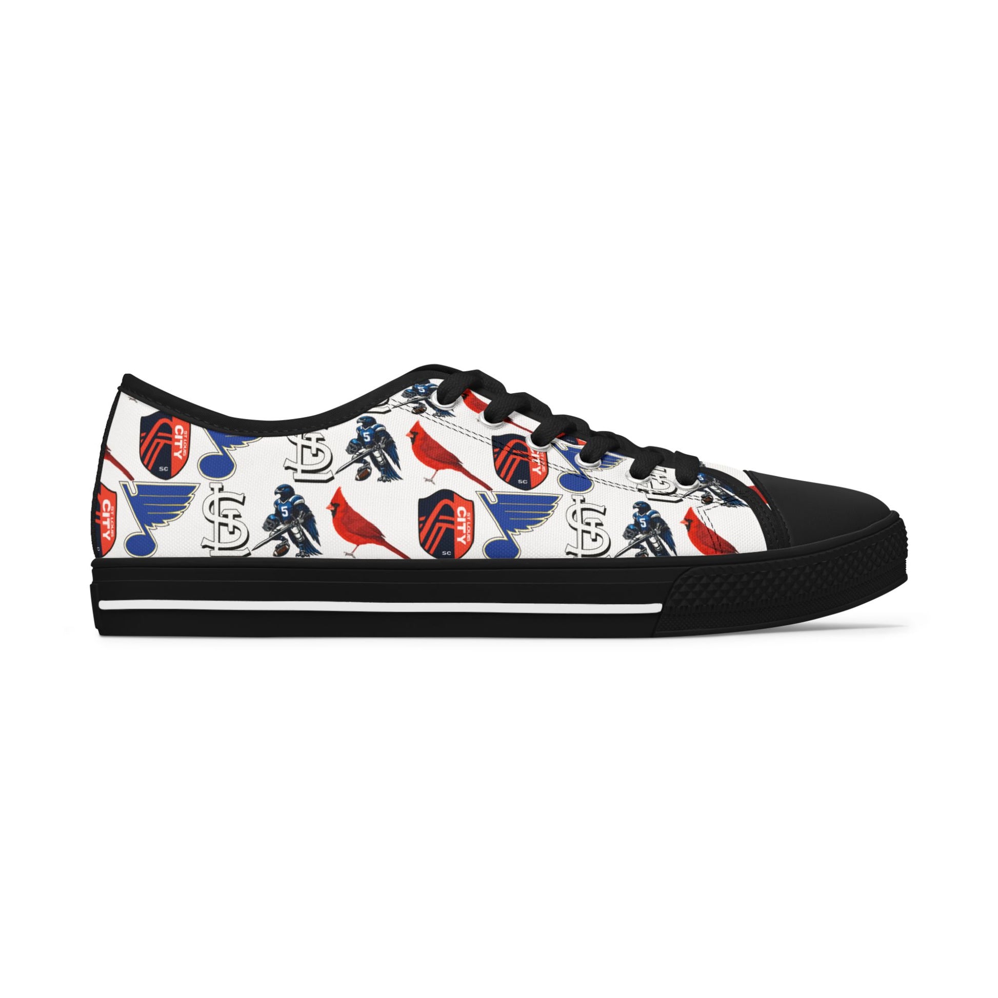 STL Sports Themed Women's Low Top Sneakers Printify