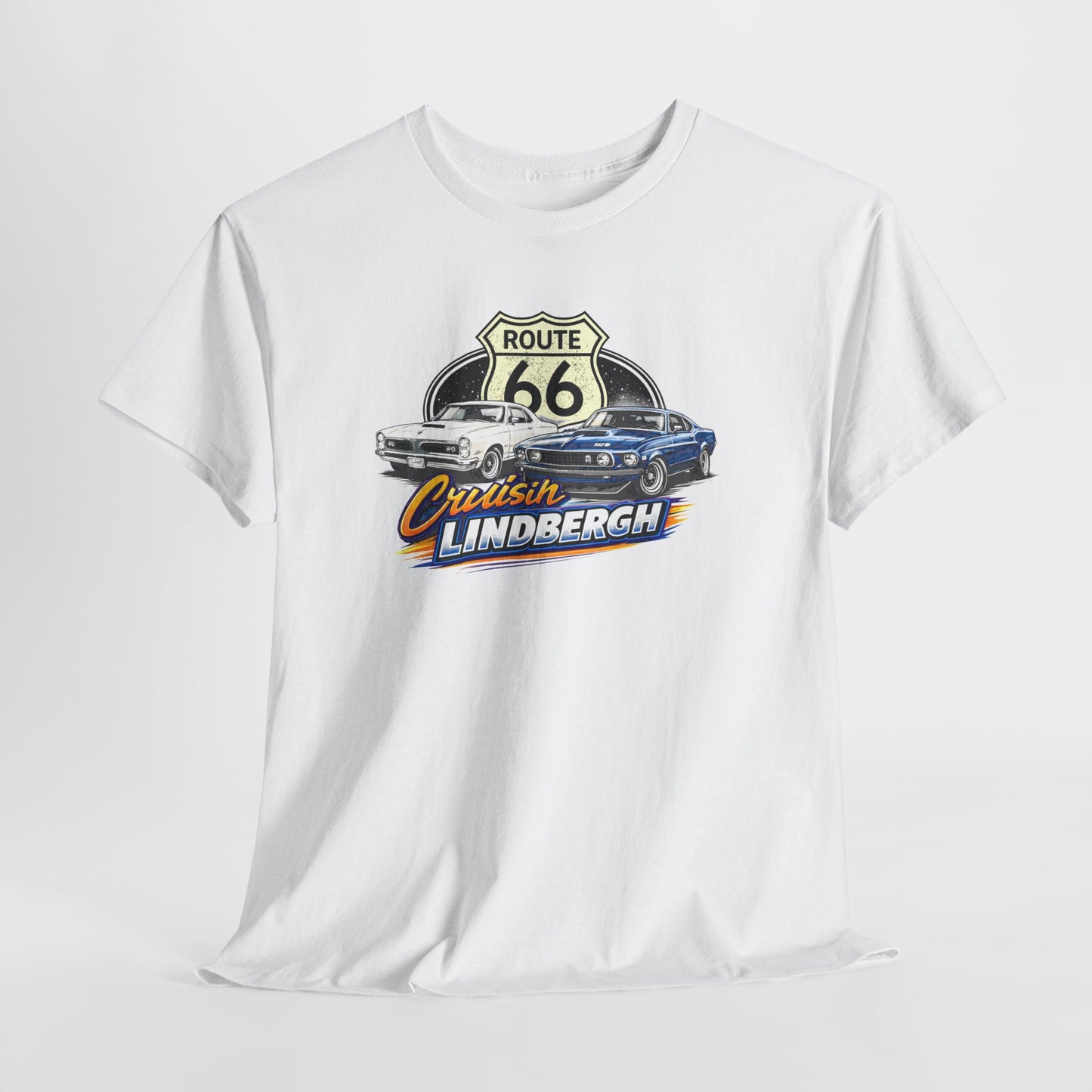 Route 66 Cruiser Tee — Classic Car "Cruising Lindbergh" T-Shirt