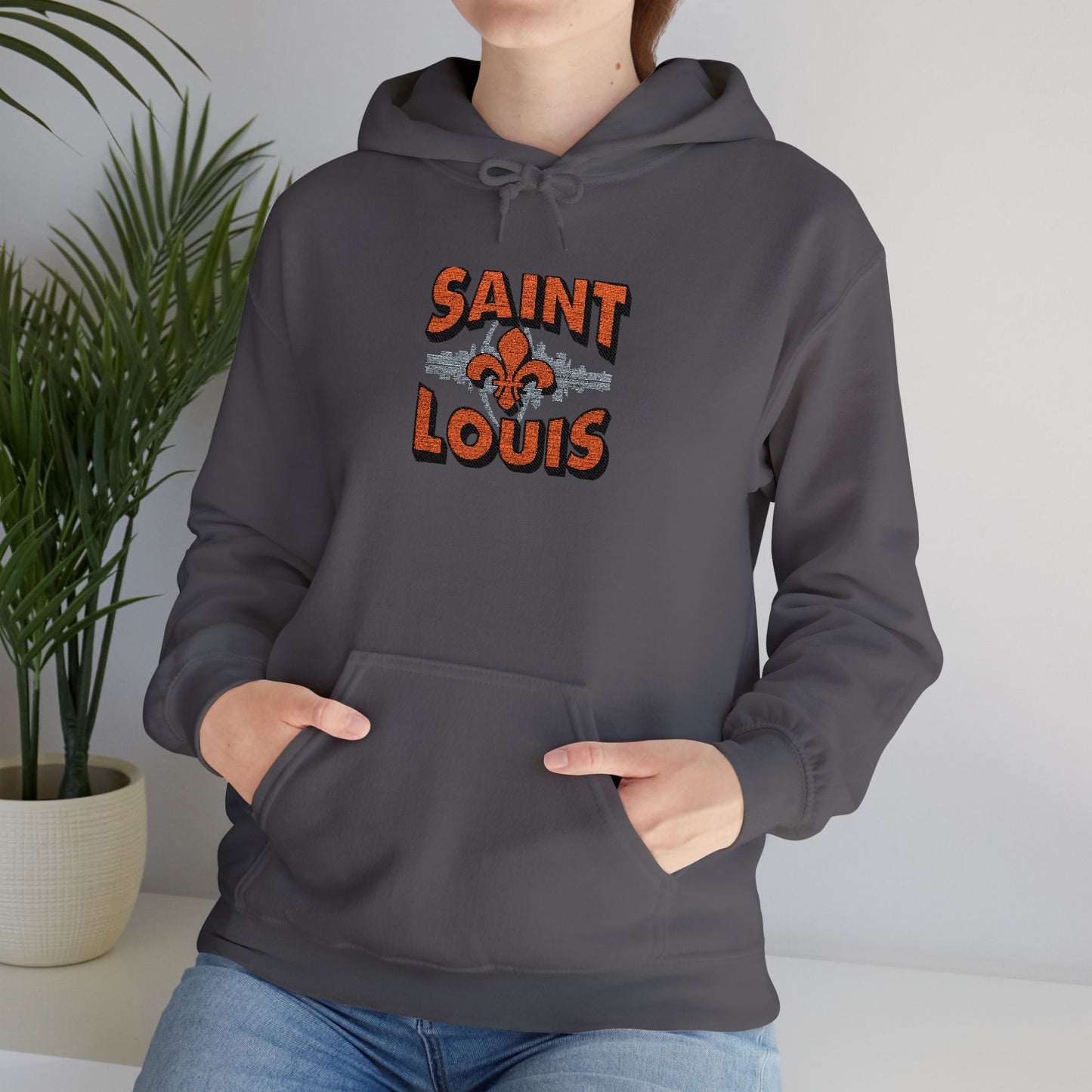 Saint Louis City Skyline Embroidered Hoodie