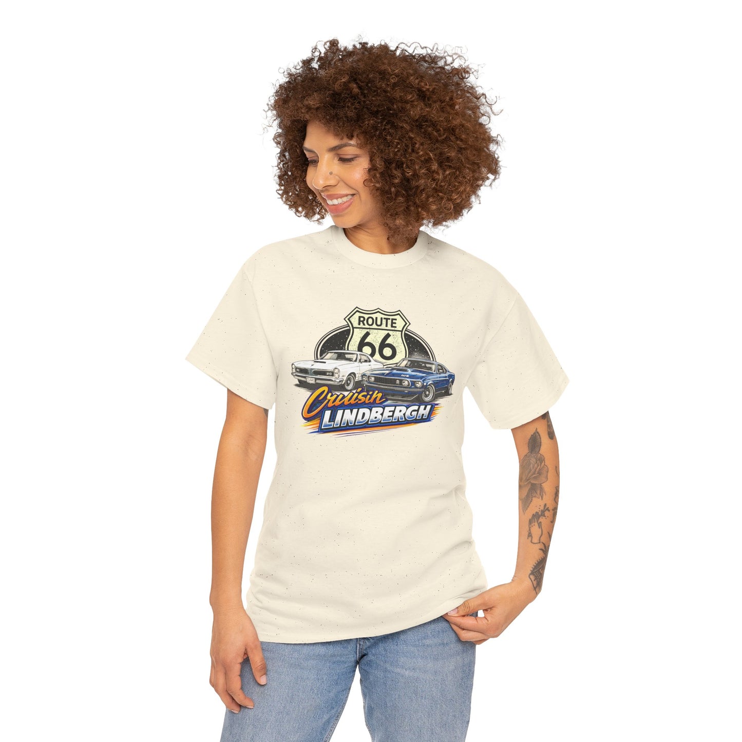 Route 66 Cruiser Tee — Classic Car "Cruising Lindbergh" T-Shirt