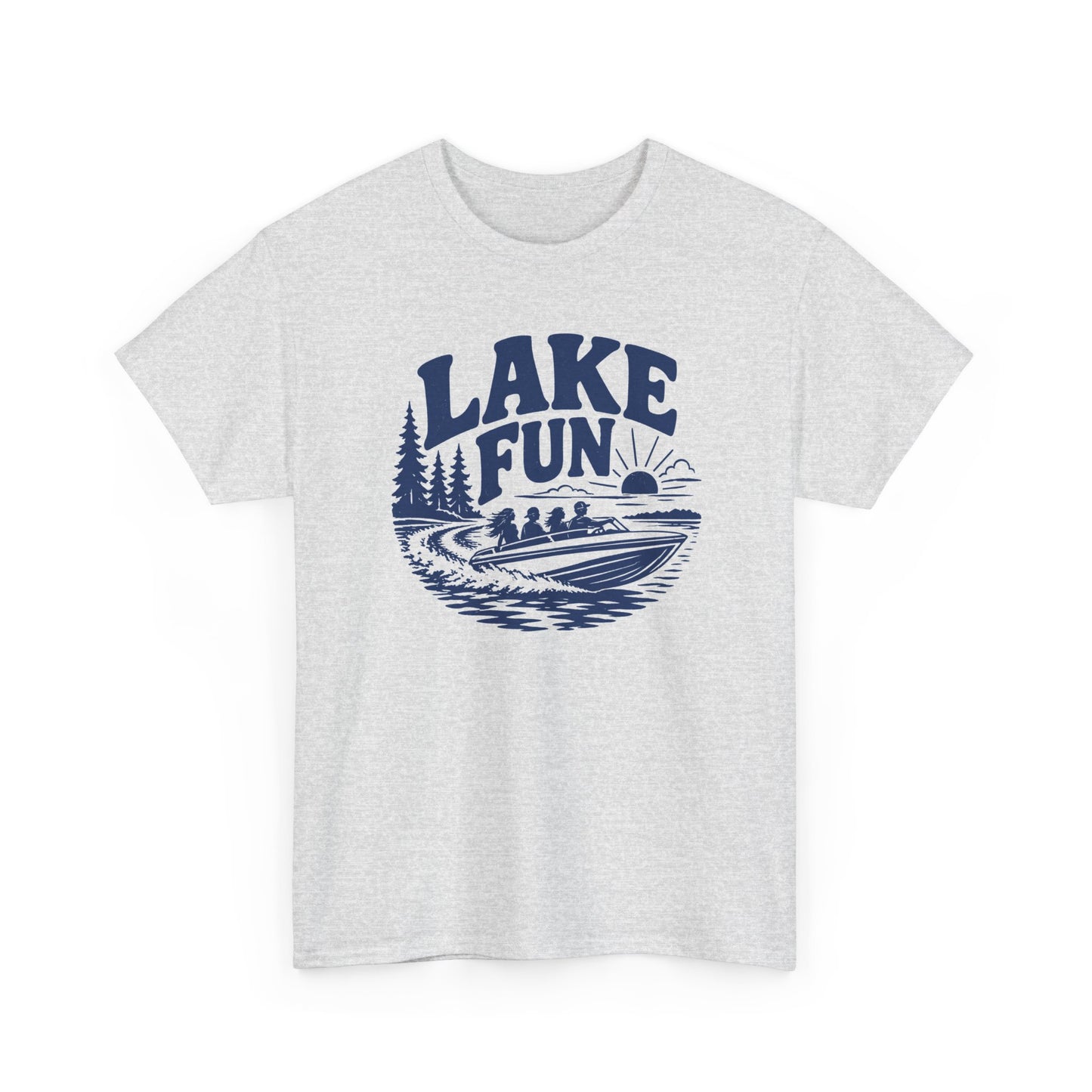 Lake Fun Boat T-Shirt — Vintage Lakeside Summer Tee