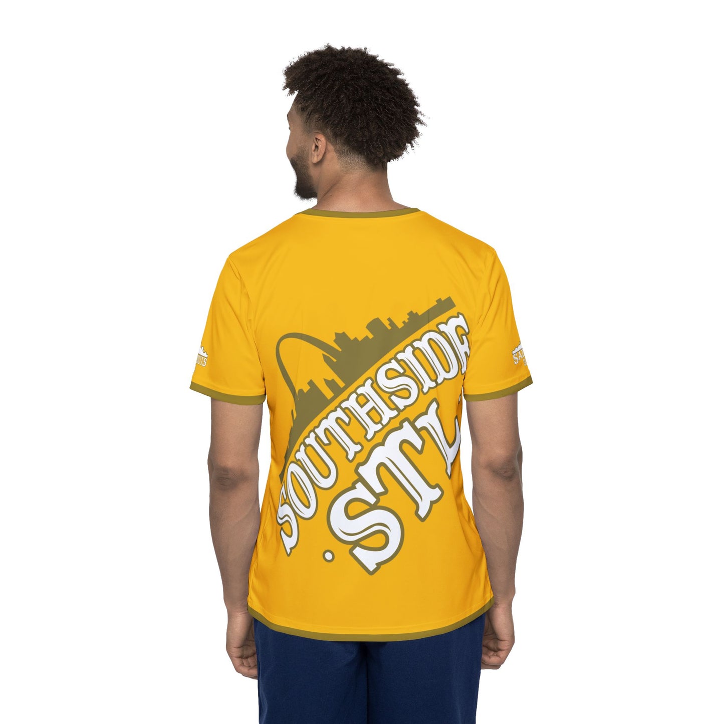 Southside STL All Over Print Sport Jersey(Yellow) – Gold Skyline Edition
