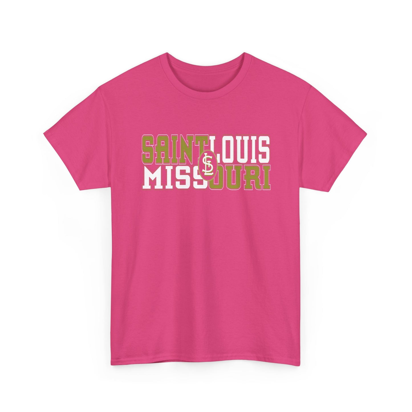 St Louis Missouri Gold & White Unisex Tee