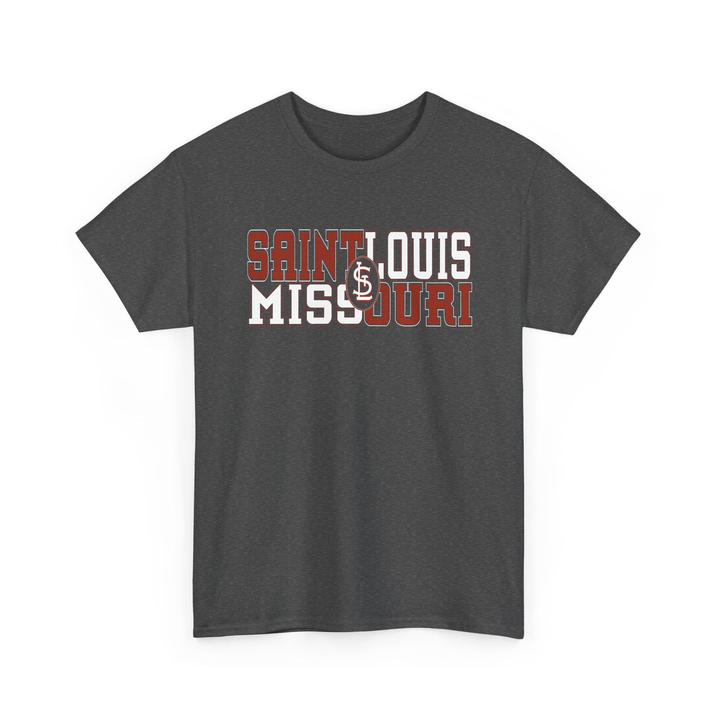 St Louis Missouri Unisex Tee in Red & White