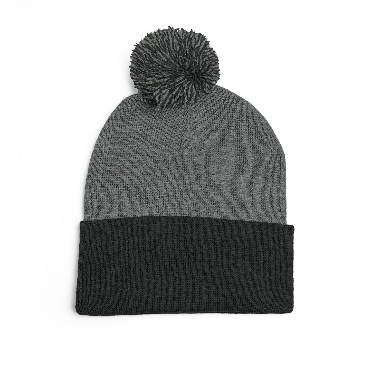 St. Louis Pom Pom Knit Cap — Embroidered Cuffed Beanie