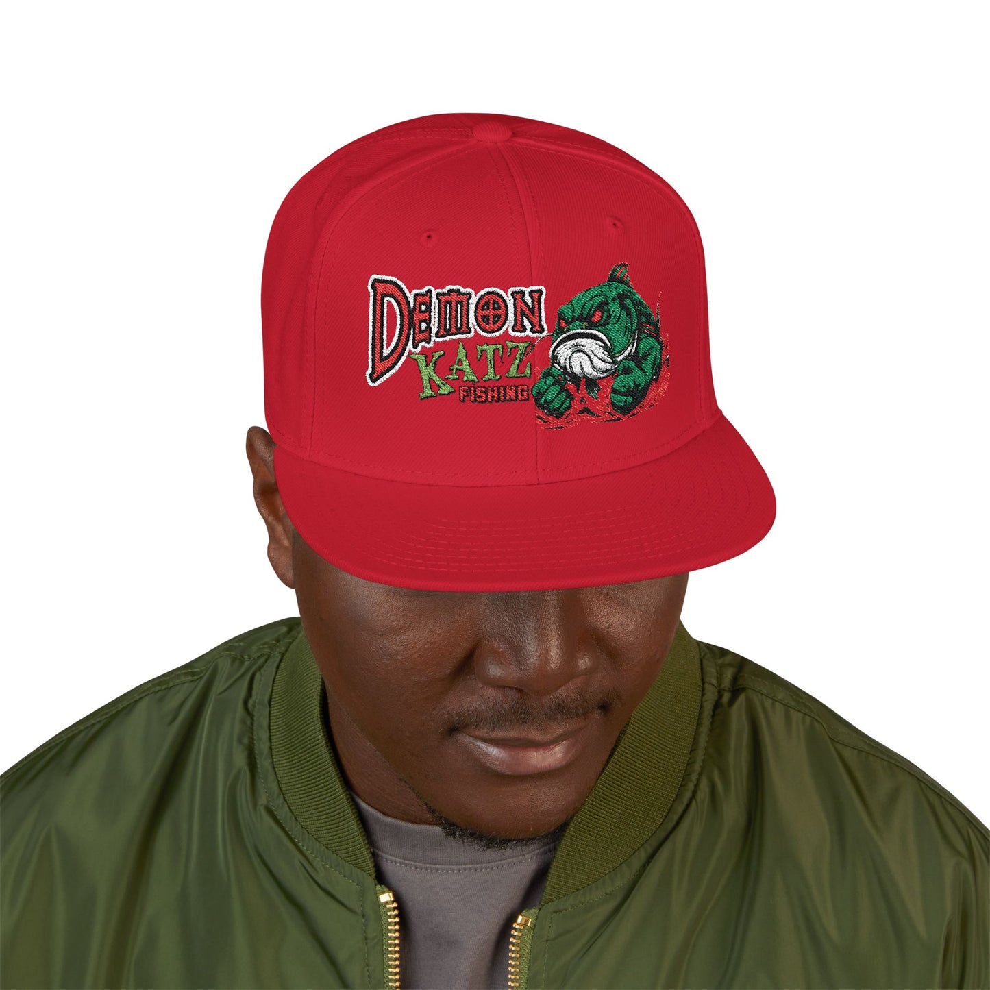 Embroidered Snapback Hat — Demon Katz