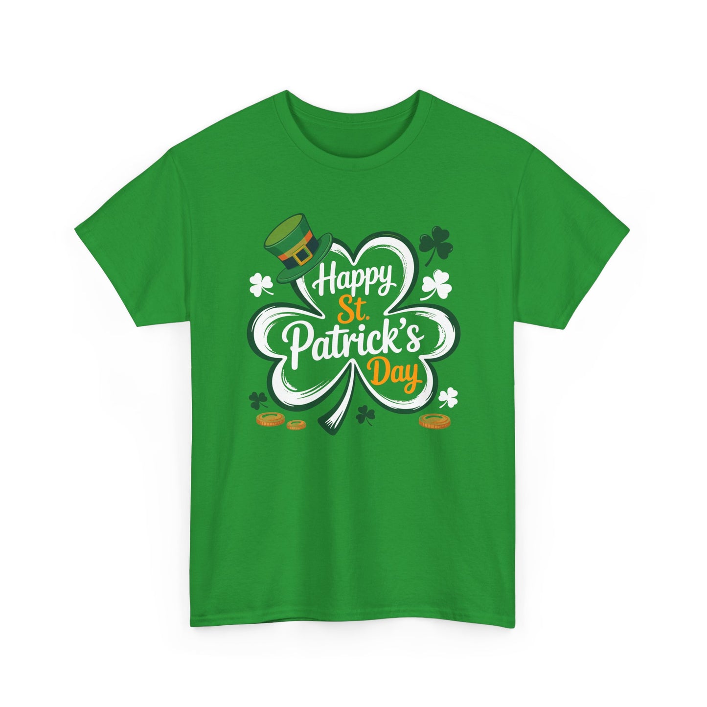 St. Patrick's Day Shamrock Tee — "Happy St. Patrick's Day" Graphic