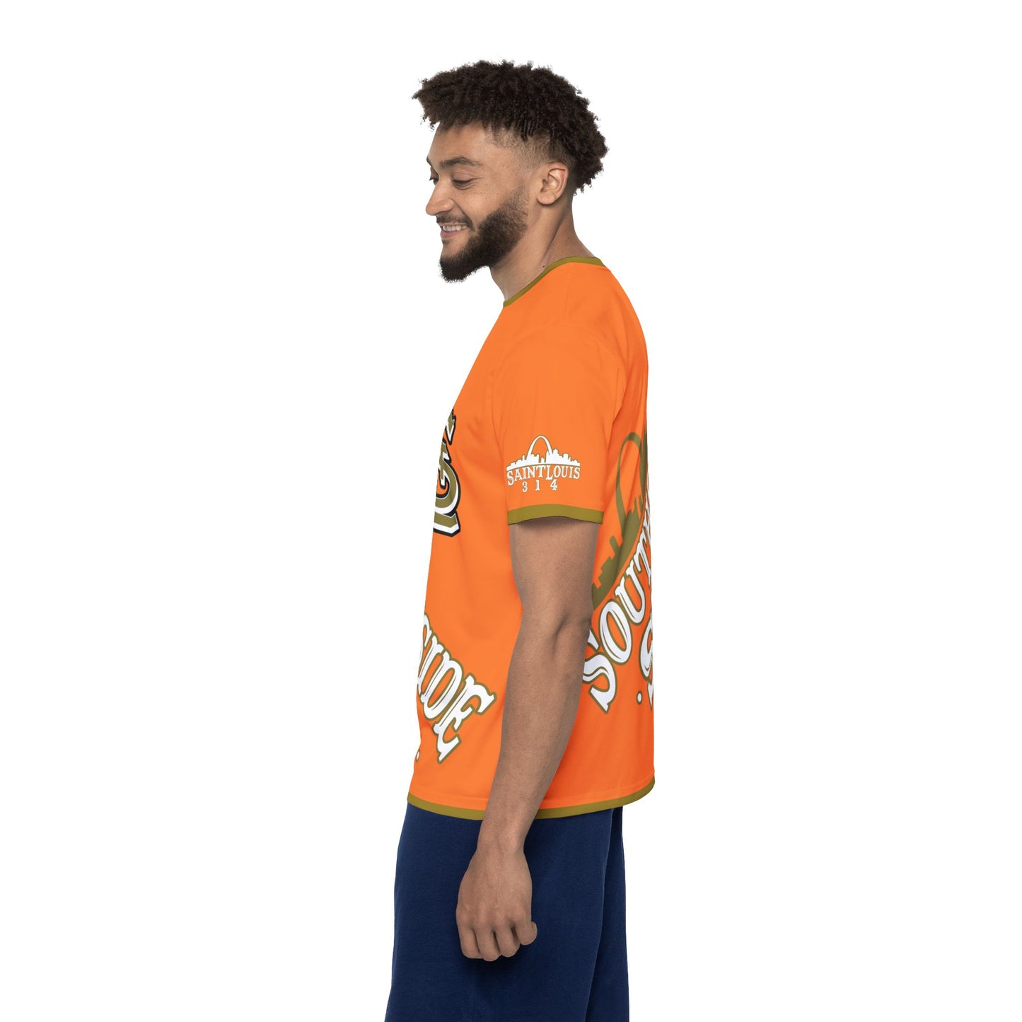 Southside STL All Over Print Sport Jersey(Crusta Orange) – Gold Skyline Edition