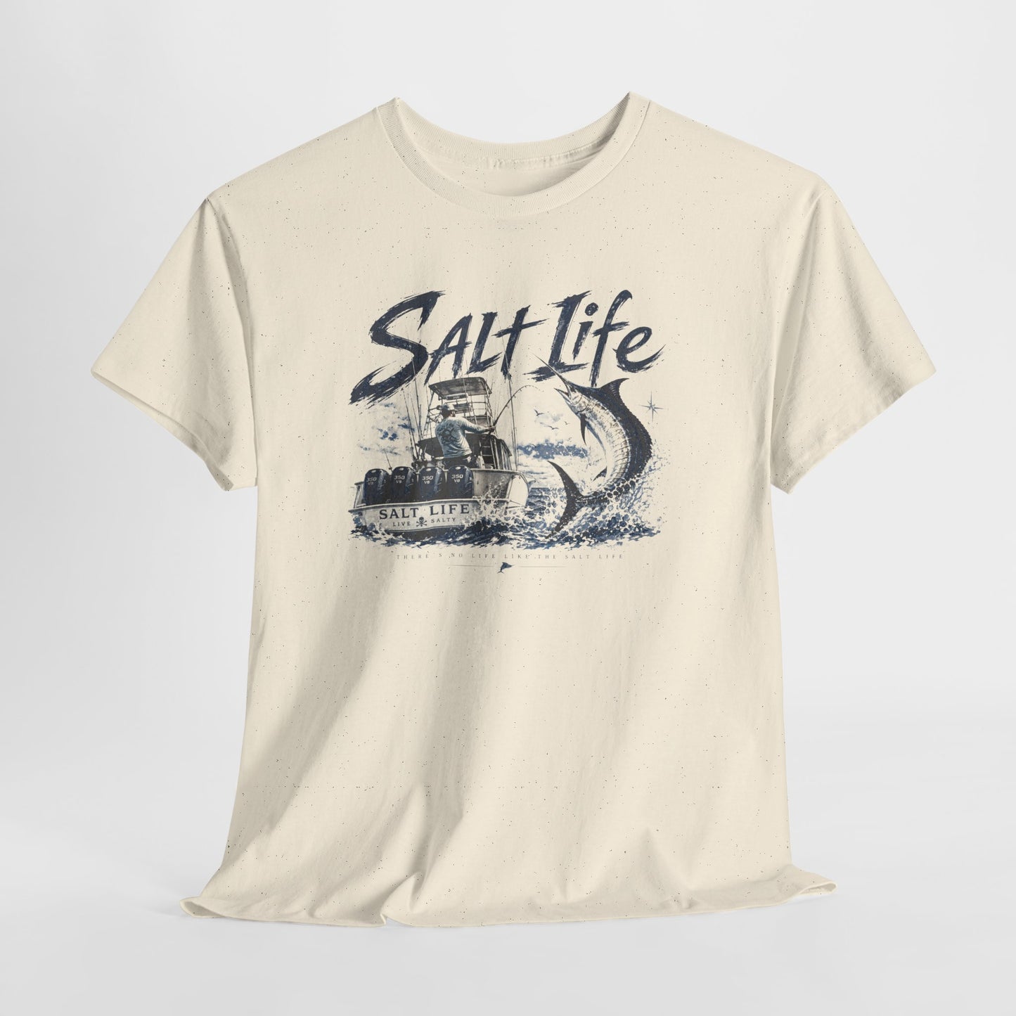 Salt Life Fishing Boat Graphic Tee – Coastal Ocean Lover T‑Shirt