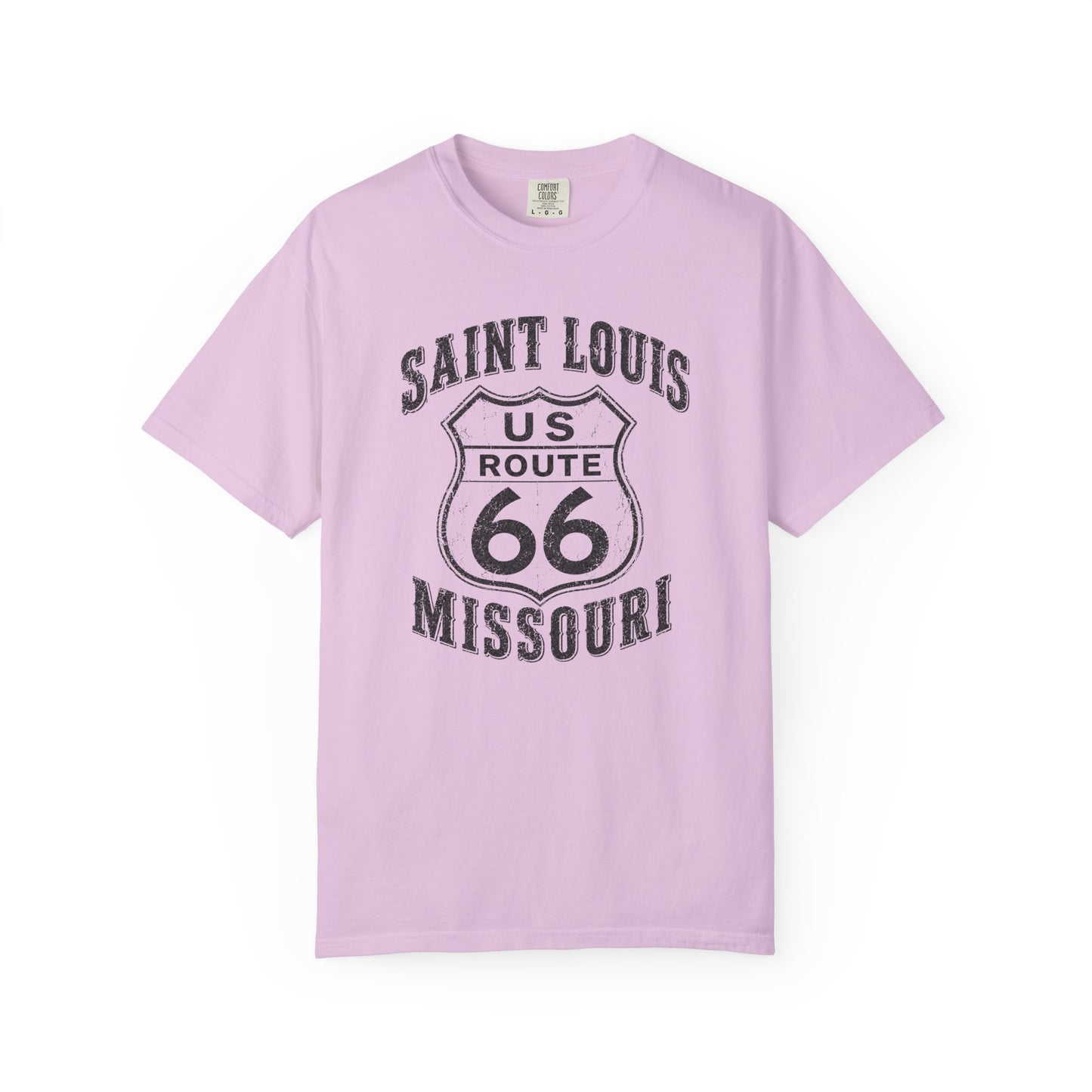 Route 66 Saint Louis Missouri T-Shirt — Vintage Road Trip Tee⚠️ Contains AI-generated models