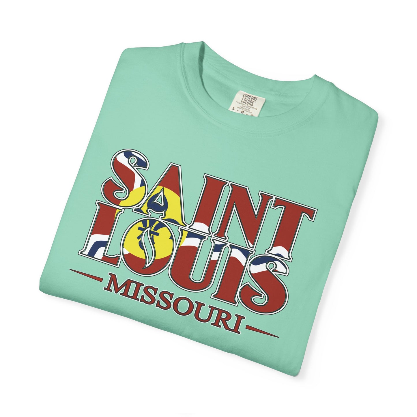 Saint Louis Missouri T-Shirt — Vintage St. Louis Flag Graphic Tee