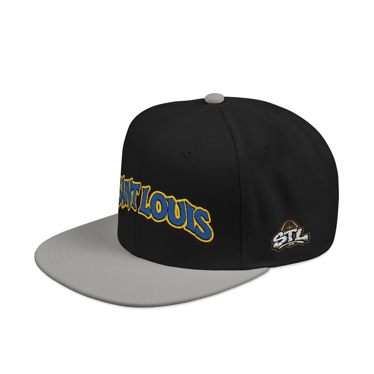 St. Louis Embroidered Snapback Hat — Retro Script Logo Cap