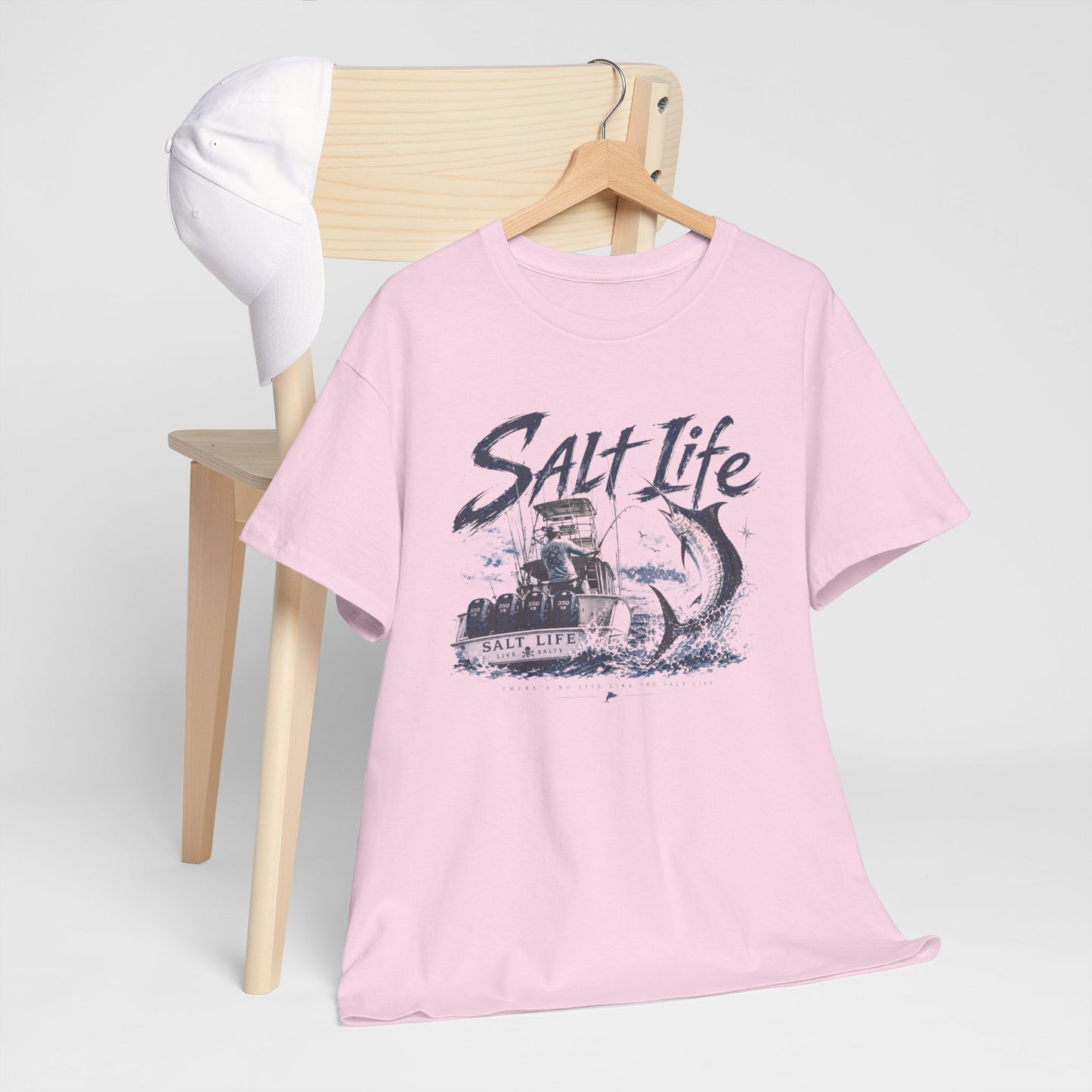 Salt Life Fishing Boat Graphic Tee – Coastal Ocean Lover T‑Shirt