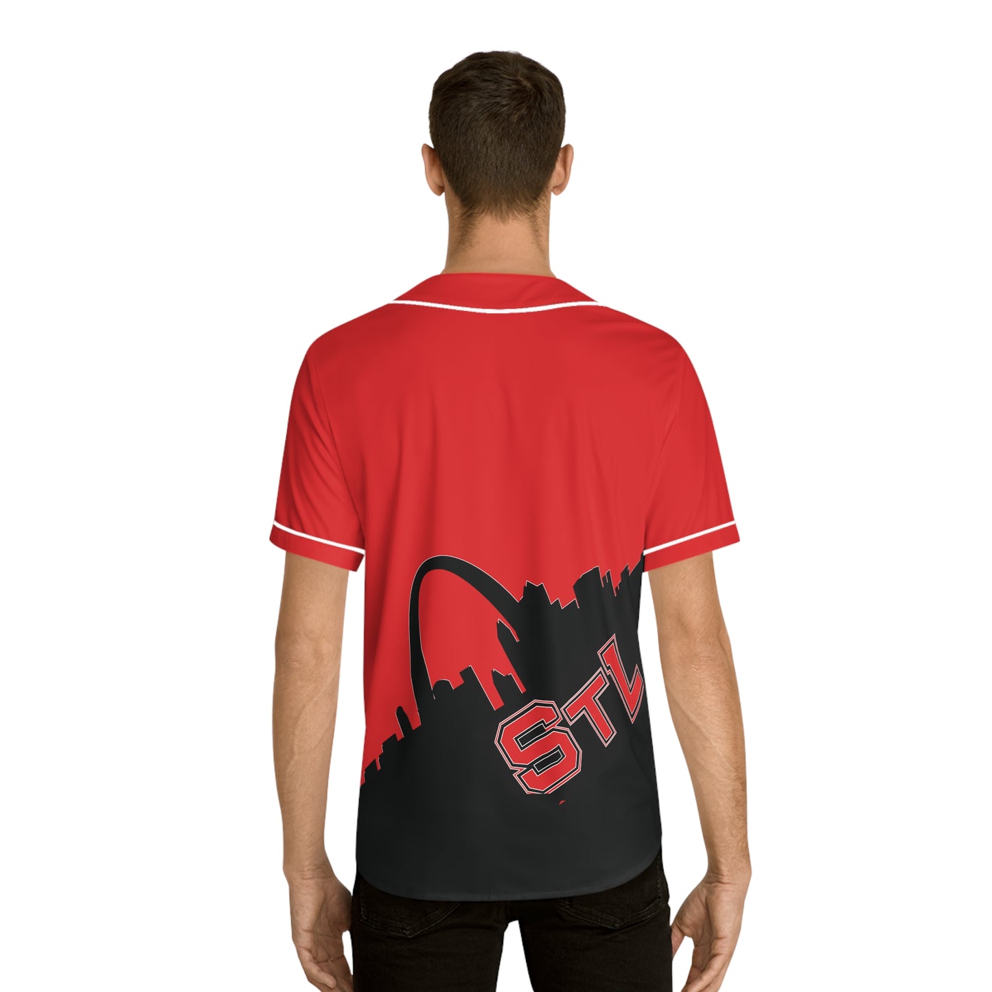 Men's Baseball Jersey St Louis City Skyline