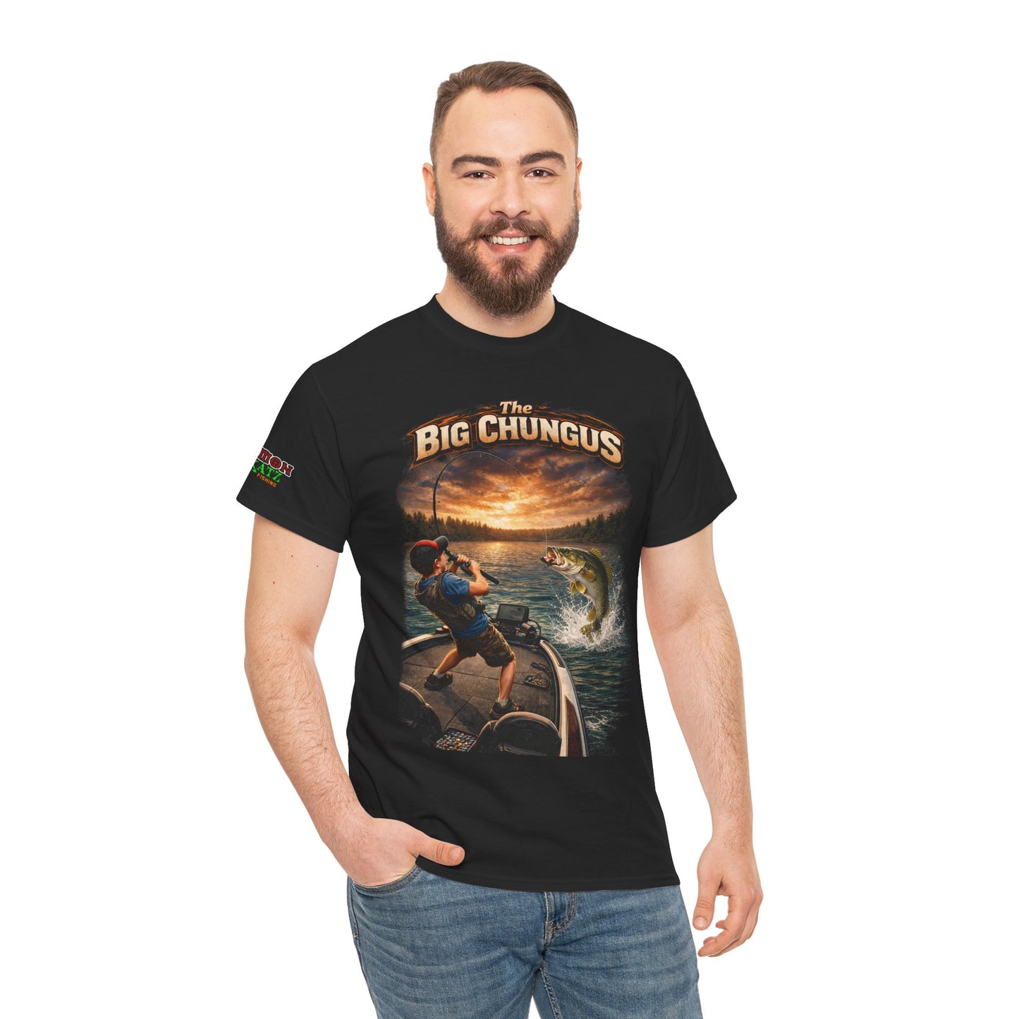 Big Chungus Fishing Tee — Funny Retro Fishing Graphic T‑Shirt