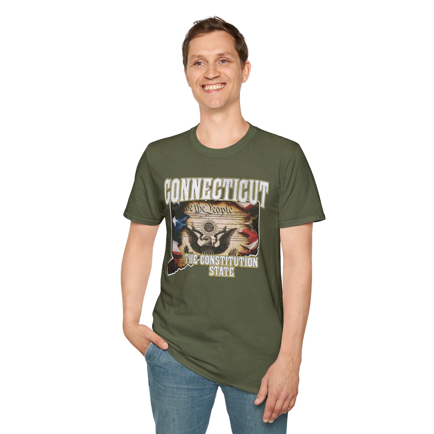 Connecticut The Constitution State Unisex Soft style T-Shirt