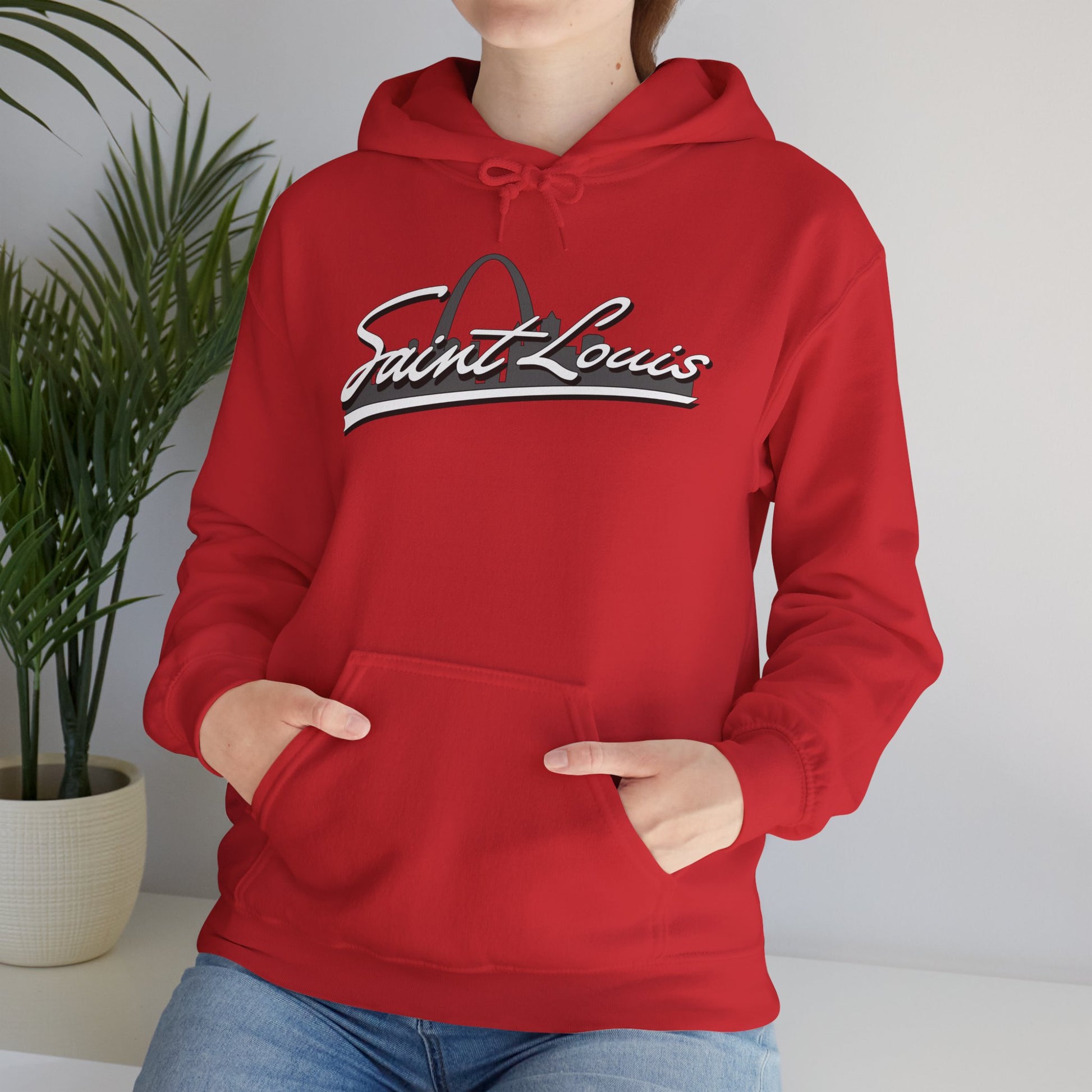 Saint Louis Graphic Hooded Sweatshirt Printify