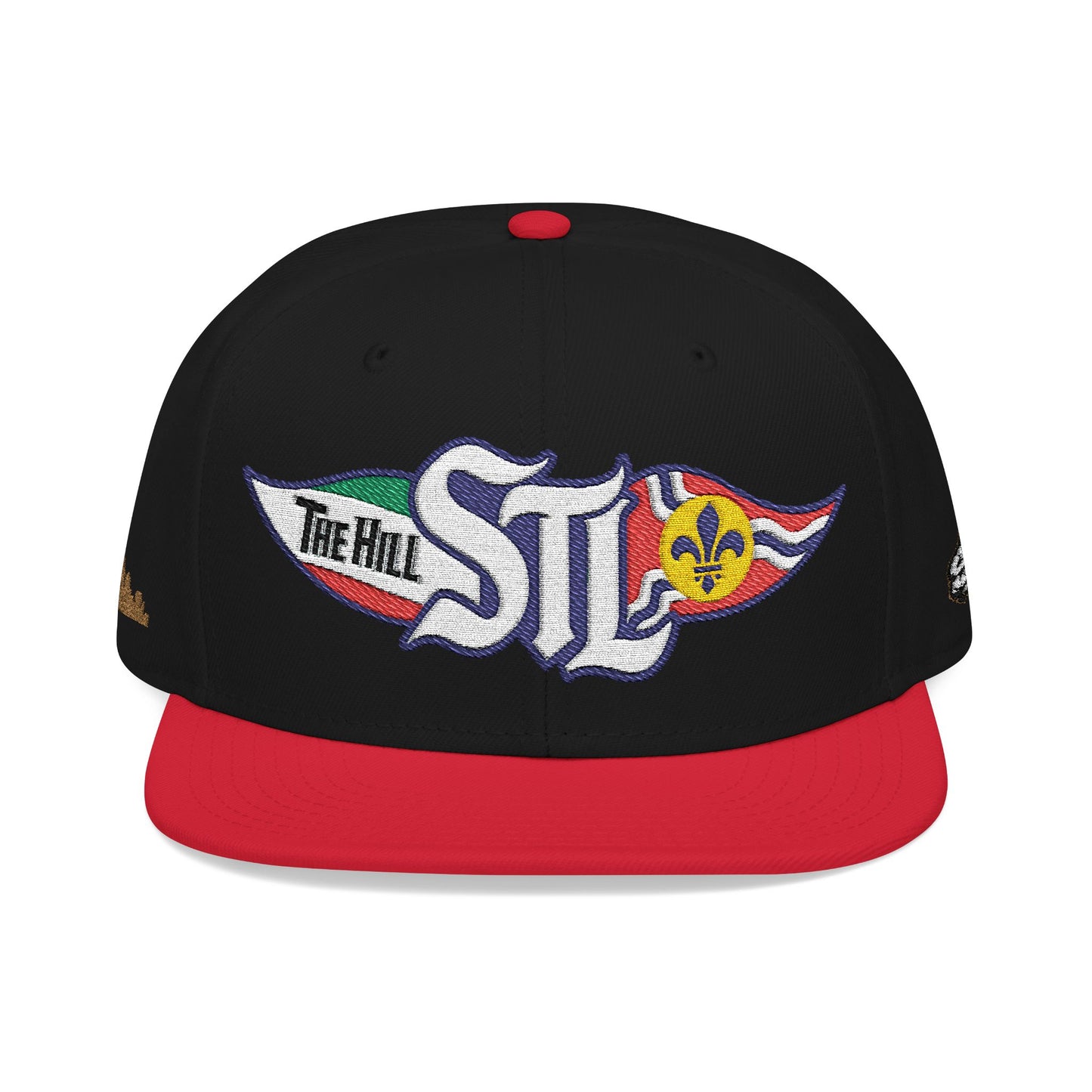 Embroidered Snapback Hat — STL Logo with The Hill Flag  and Saint Louis Flag