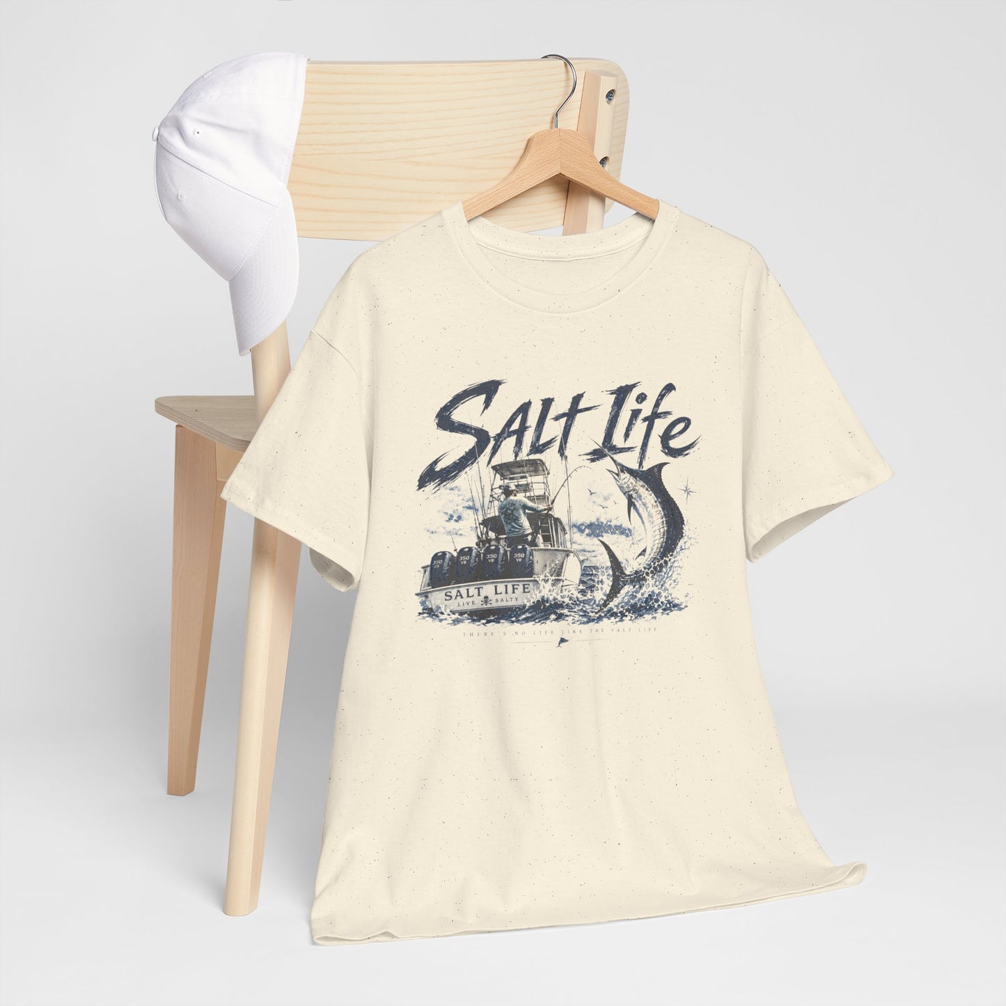 Salt Life Fishing Boat Graphic Tee – Coastal Ocean Lover T‑Shirt