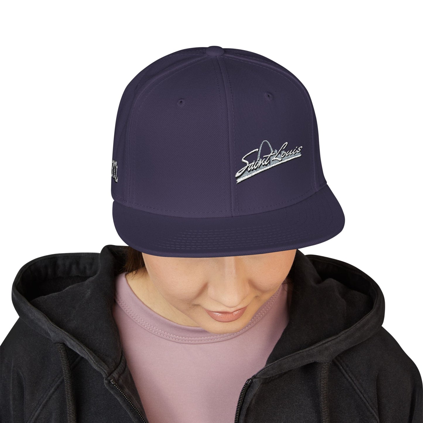 Snapback (Embroidery)-Offset Saint Louis Logo Printify