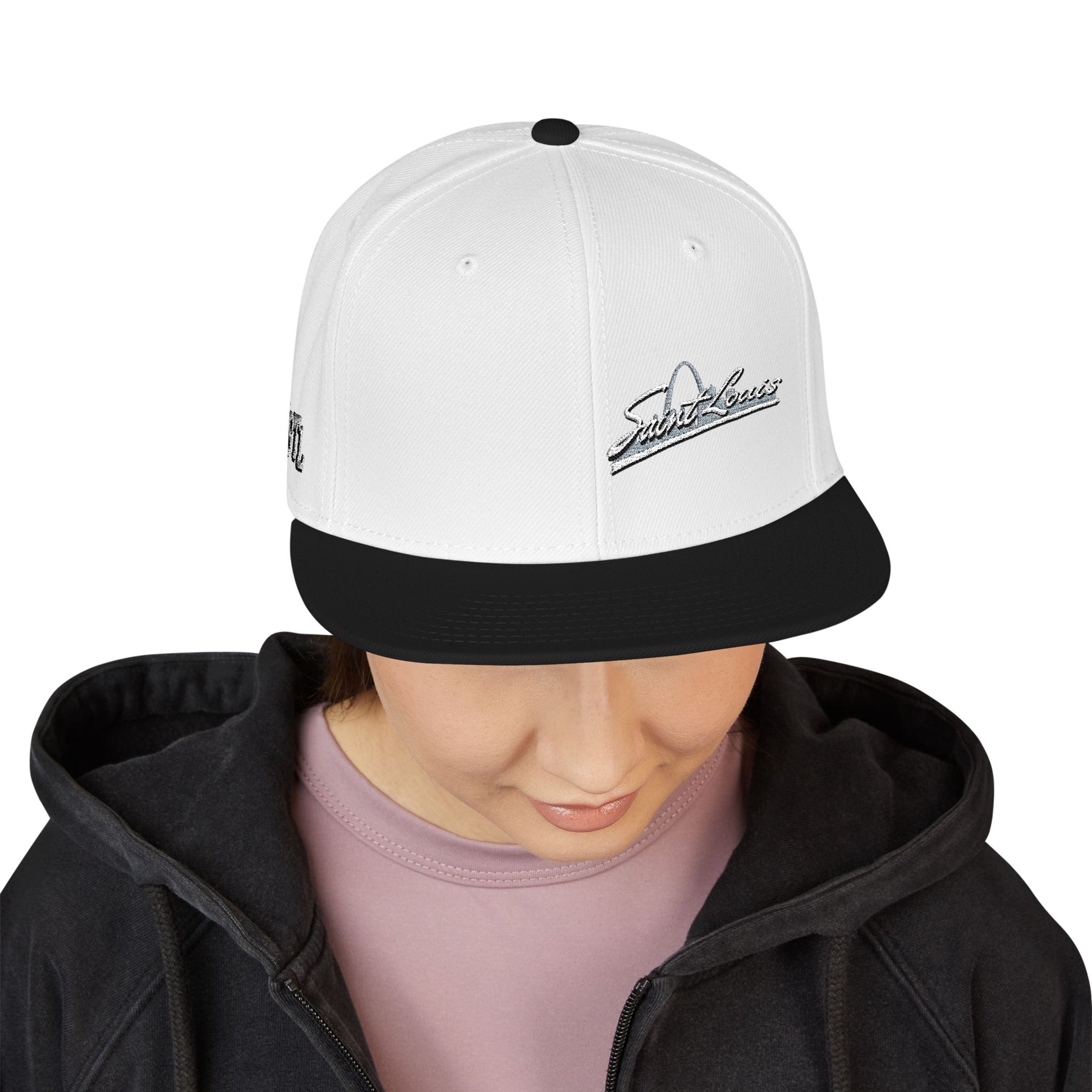 Snapback (Embroidery)-Offset Saint Louis Logo Printify