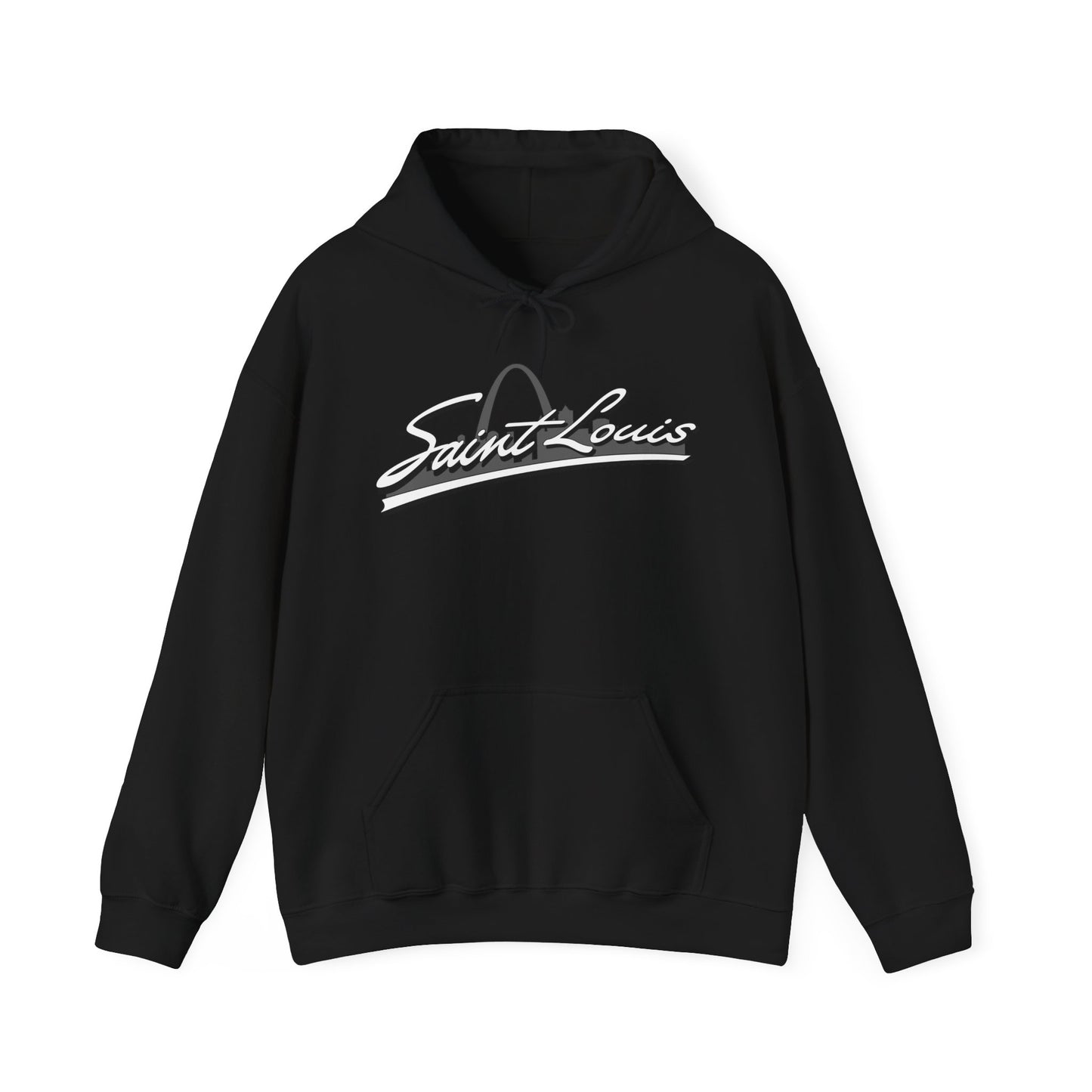 Saint Louis Graphic Hooded Sweatshirt Printify