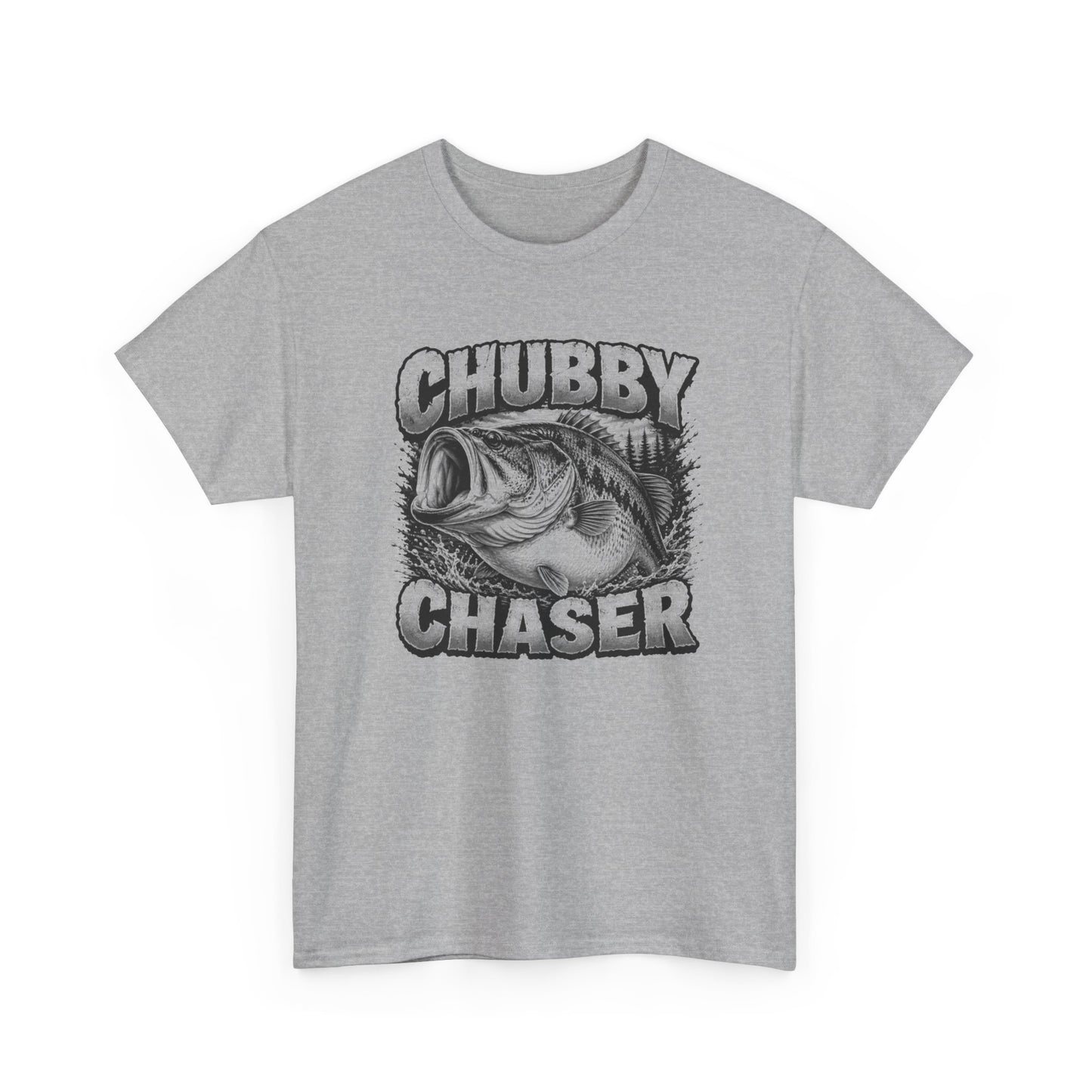 Fishing T-Shirt — "Chubby Chaser" Bass Graphic Tee