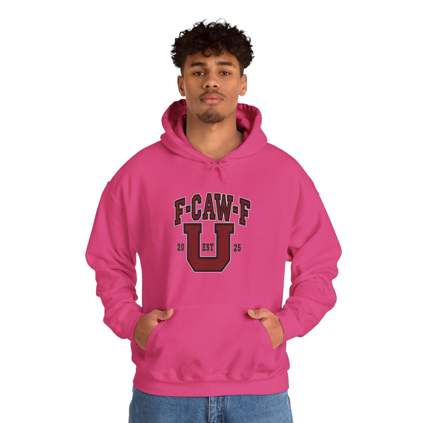 Unisex Heavy Blend™ Hooded Sweatshirt F-CAW-F U Front ChestDesign Printify
