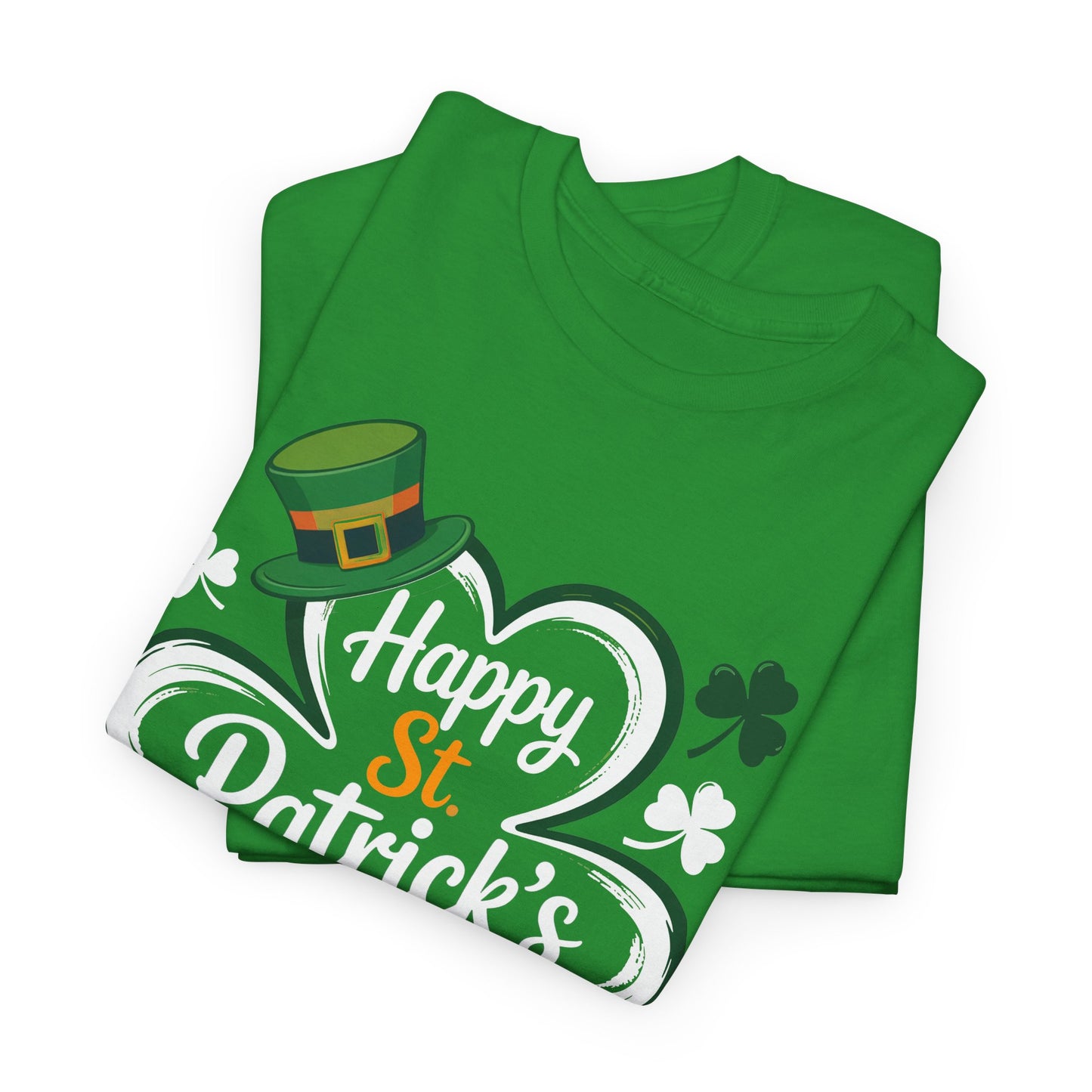 St. Patrick's Day Shamrock Tee — "Happy St. Patrick's Day" Graphic